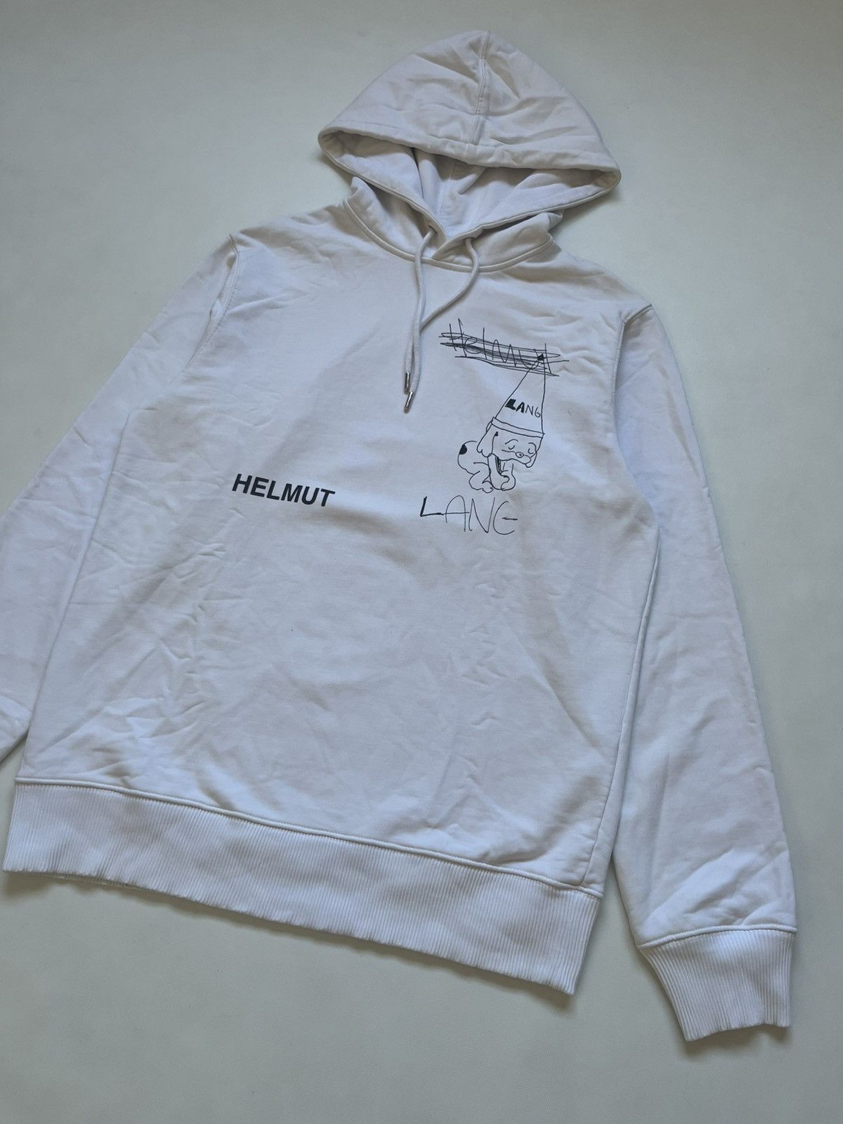 Helmut Lang Helmut Lang "Puppy" Graphic Hoodie – Receipt Label Detail Size US M / EU 48-50 / 2 - 4 Thumbnail