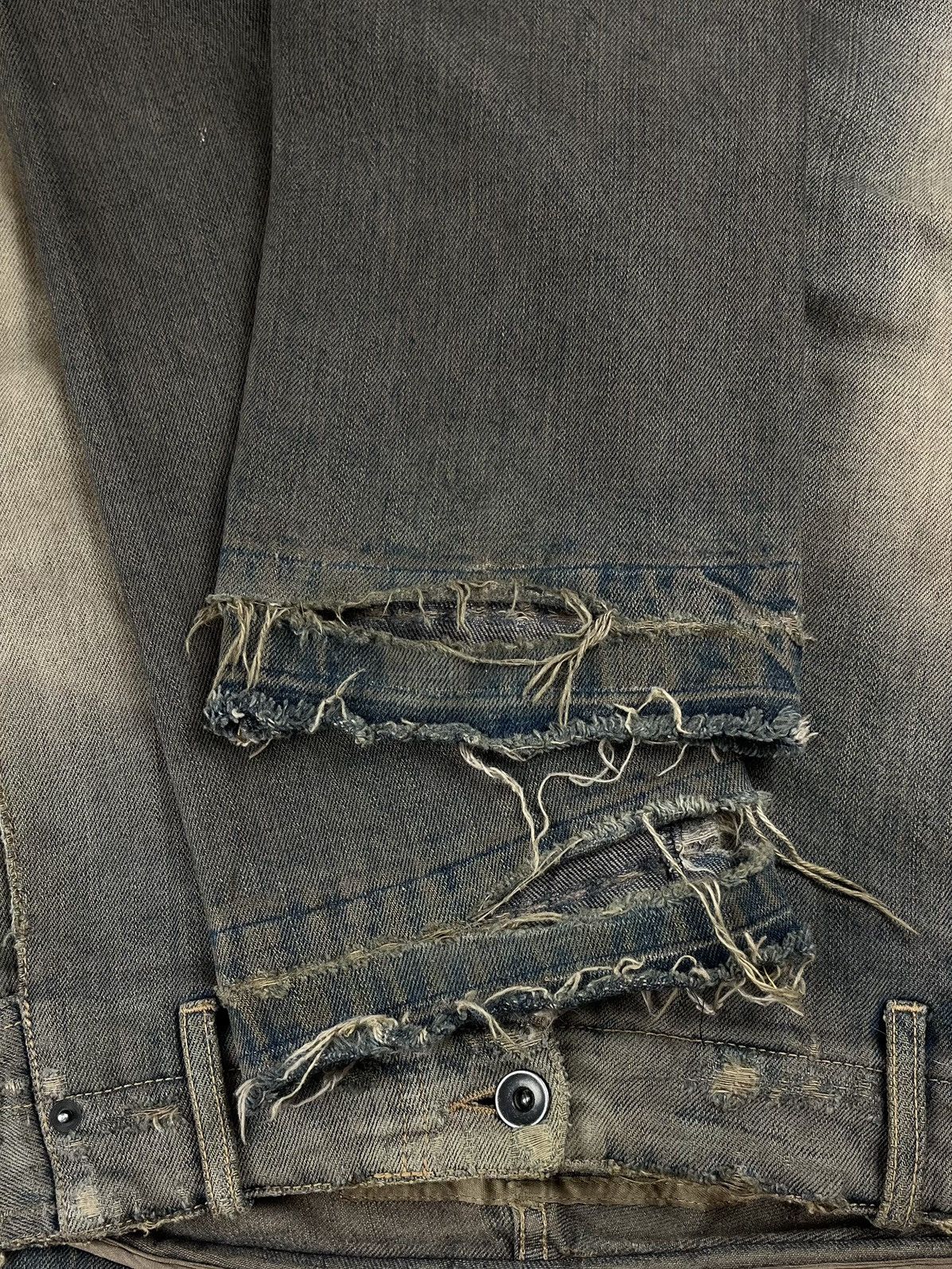 Rick Owens FW06 Rick Owens Dustulator Dark Shadow Dust Wash Denim Jeans Size US 34 / EU 50 - 13 Thumbnail