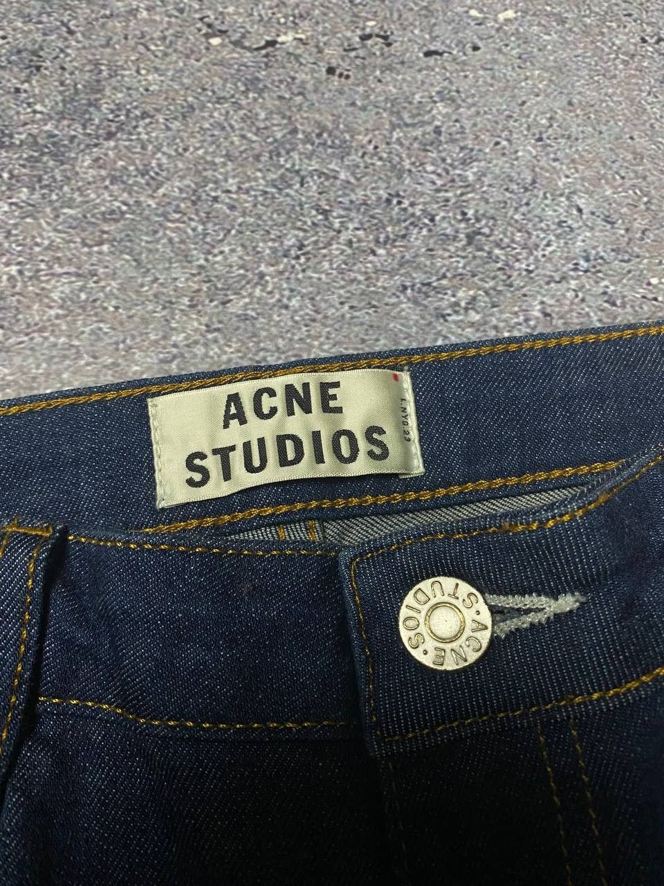 Acne Studios × Hysteric Glamour Flex Dark Blue Acne Studios Long Denim Pants JEans Size 26" / US 2 / IT 38 - 4 Thumbnail