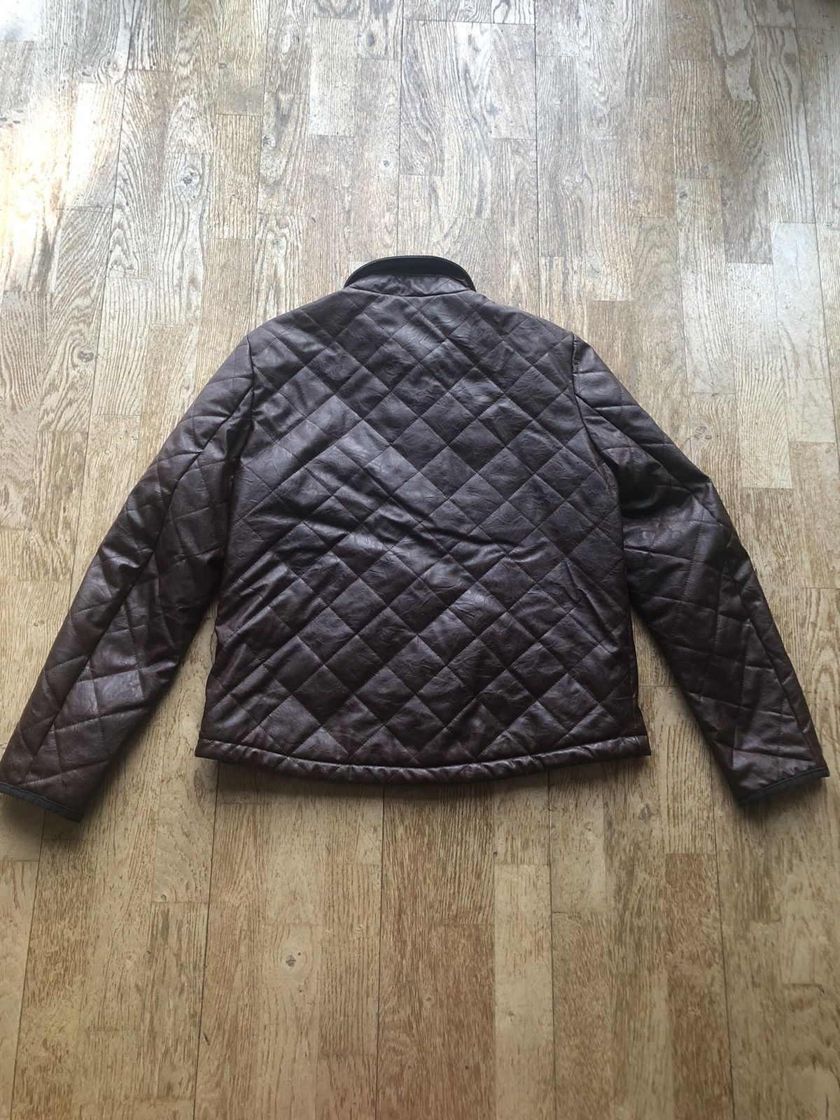 River Island × Vintage RARE RIVER ISLAND VINTAGE QUALITY LEATHER JACKET Size US M / EU 48-50 / 2 - 2 Thumbnail