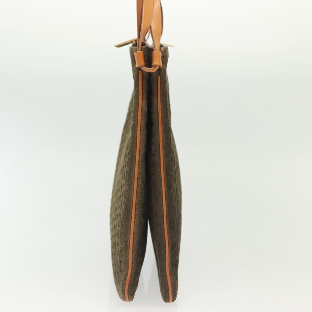 Celine CELINE C Macadam Canvas Shoulder Bag Suede Brown Gold Size ONE SIZE - 5 Thumbnail