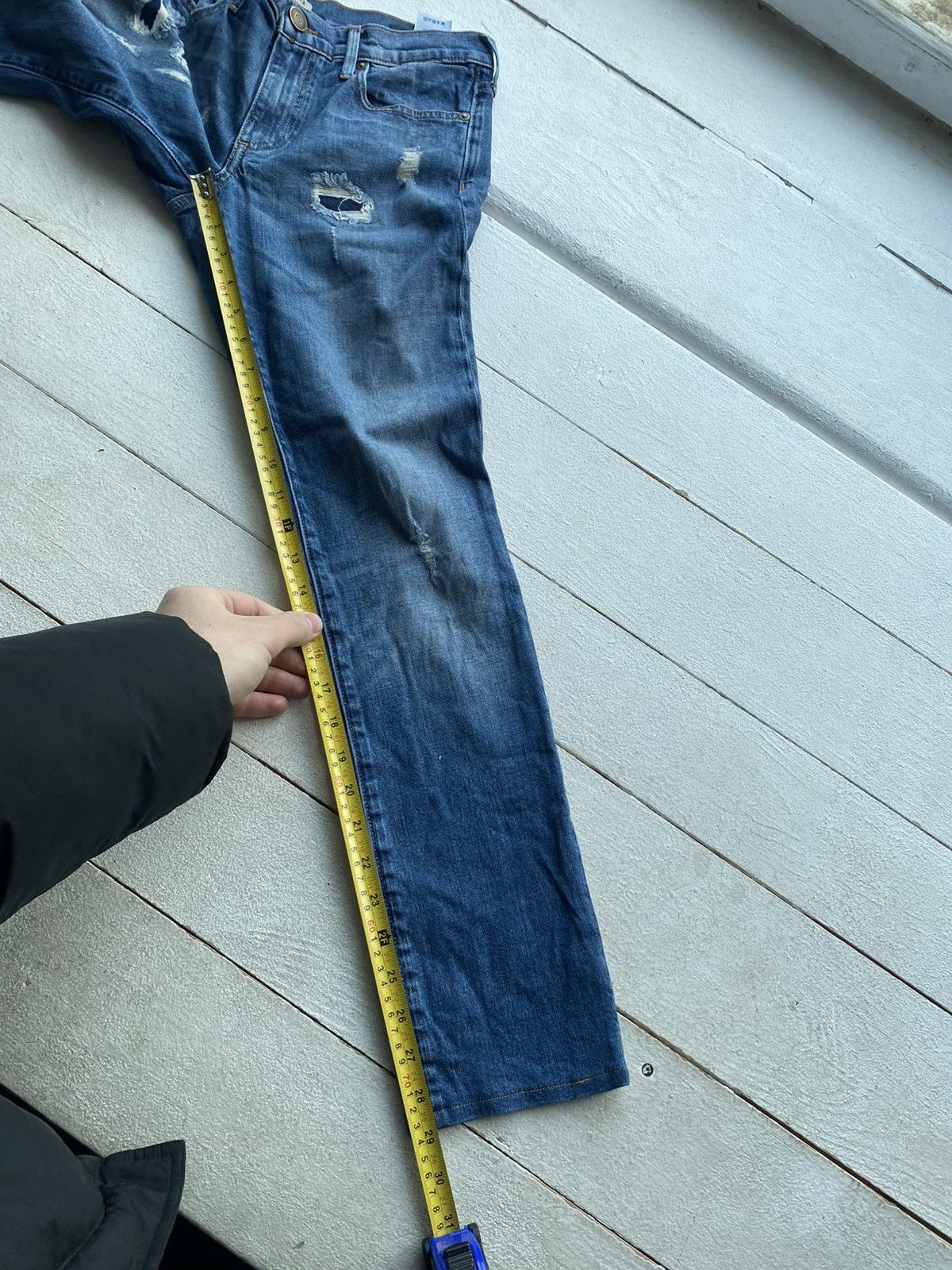 True Religion 00s Y2K True Religion Victoria Skinny Distressed Jeans Italy Size 29" - 18 Thumbnail