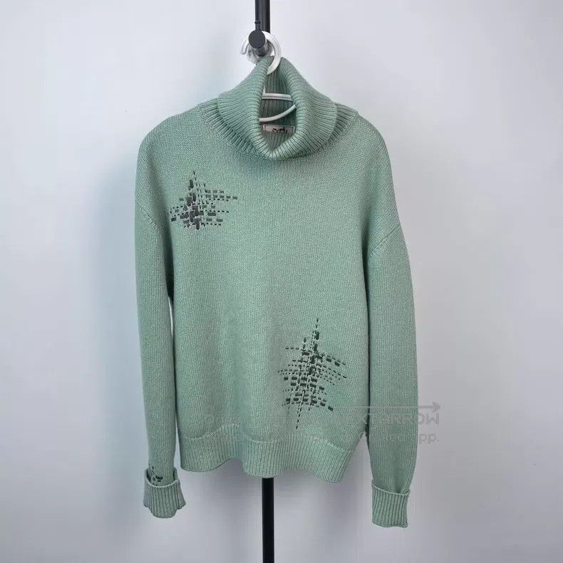 Hermes Hermes Cashmere Sweater, Light Green Size M / US 6-8 / IT 42-44 - 1 Thumbnail