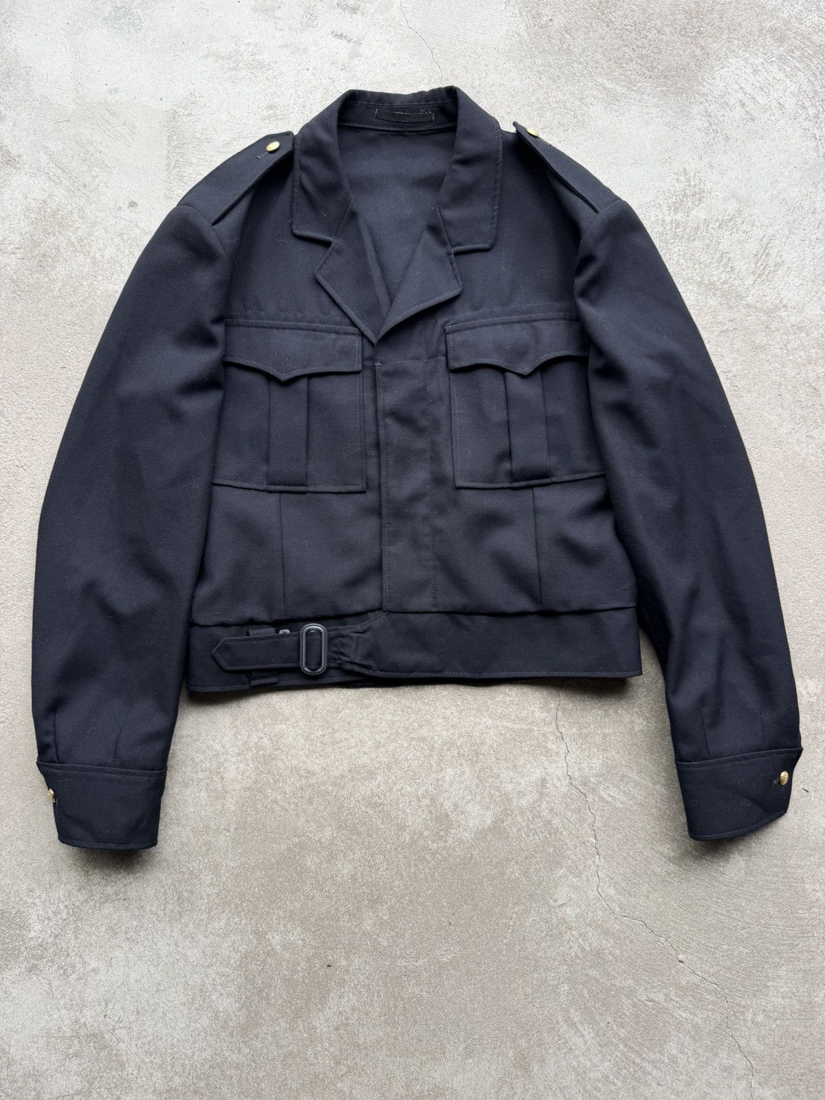 Military Pharell Style Jacket Cropped Wool