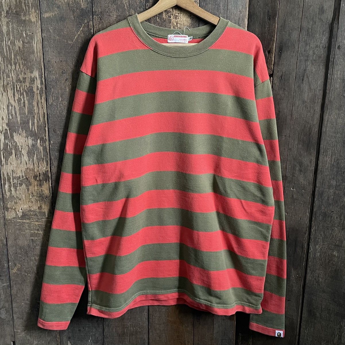Bape Striped Long Sleeve Tee BAPE Size US XL / EU 56 / 4 - 1 Thumbnail
