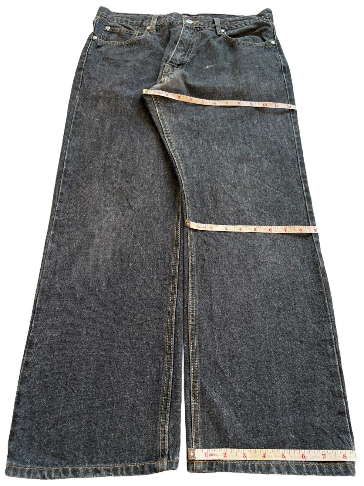 Japanese Brand Vintage Japanese Brand Painted Loose Baggy Jeans Size US 34 / EU 50 - 14 Thumbnail