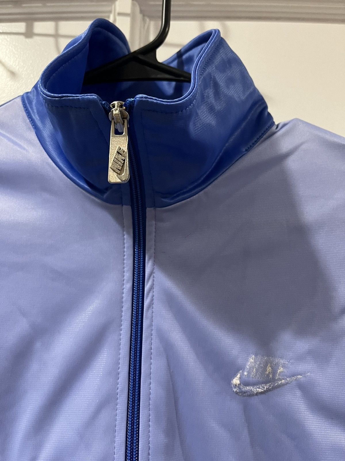 Nike Vintage 80s Nike Womens Blue Zip Jacket Size M / US 6-8 / IT 42-44 - 2 Thumbnail