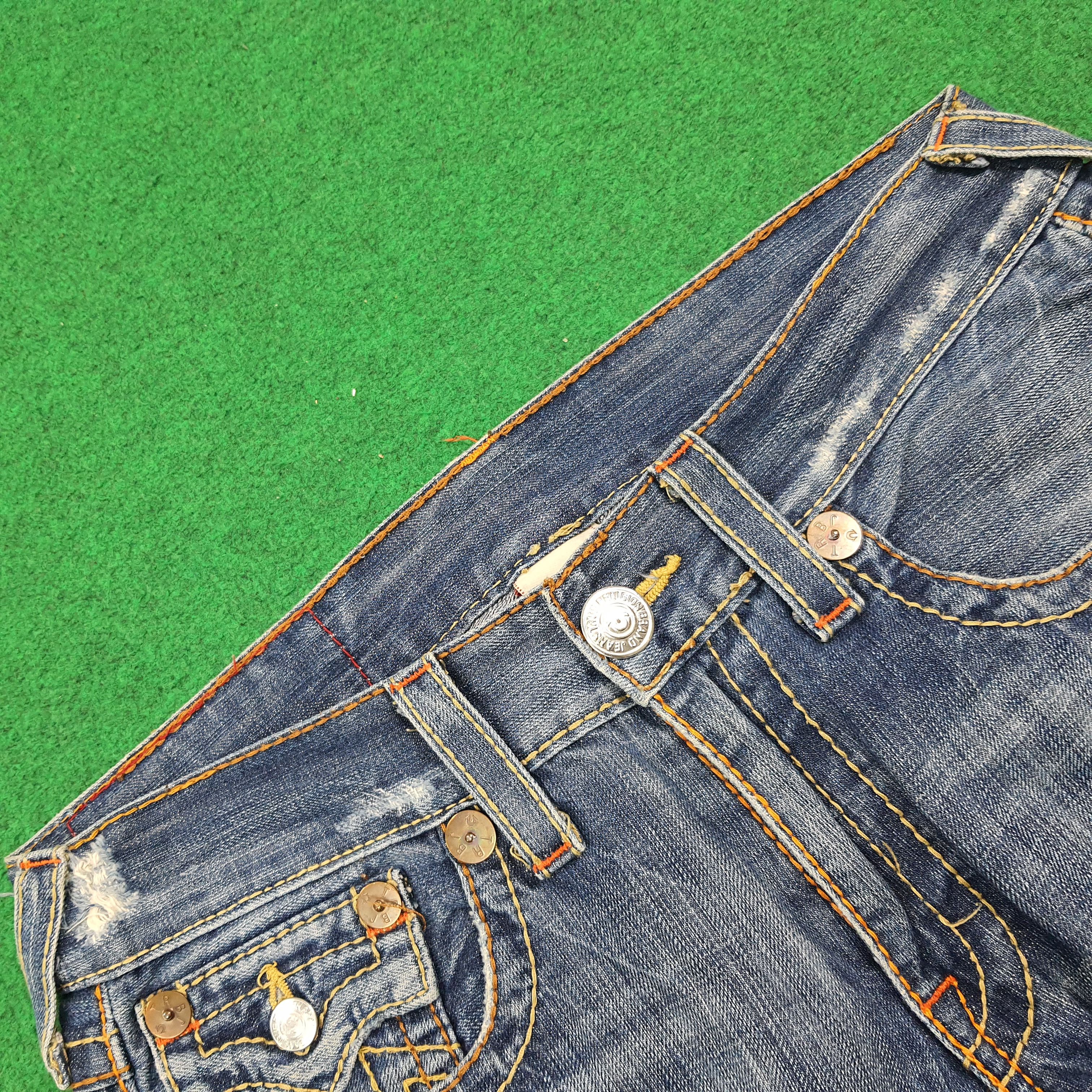 True Religion Vintage True Religion Jeans Blue Baggy Bootcut C280N28 Size US 33 - 9 Thumbnail