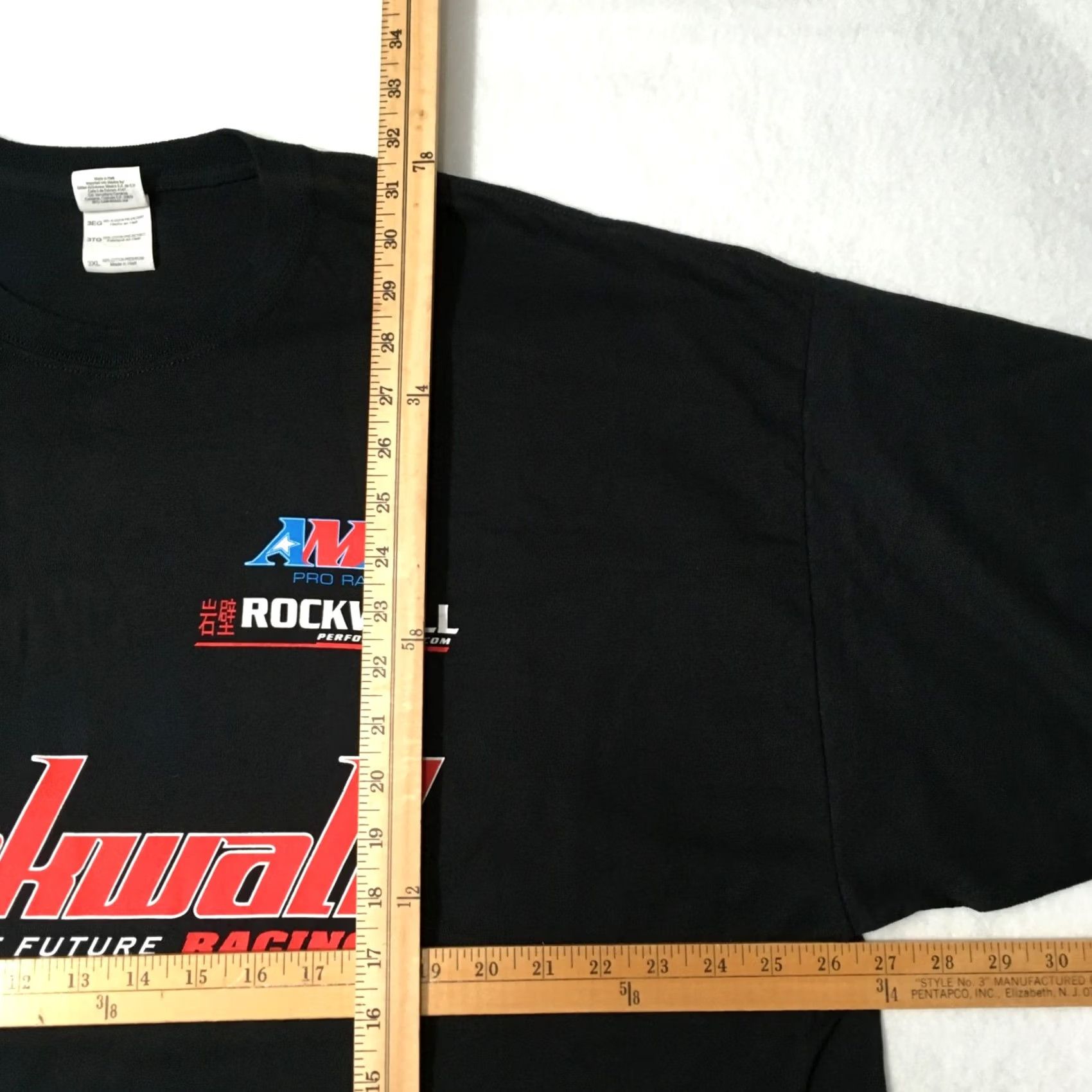 Gildan Yamaha ROCKWALL RACING T Shirt 3XL Black DOUBLE SIDED Logo Size US XXL / EU 58 / 5 - 4 Thumbnail