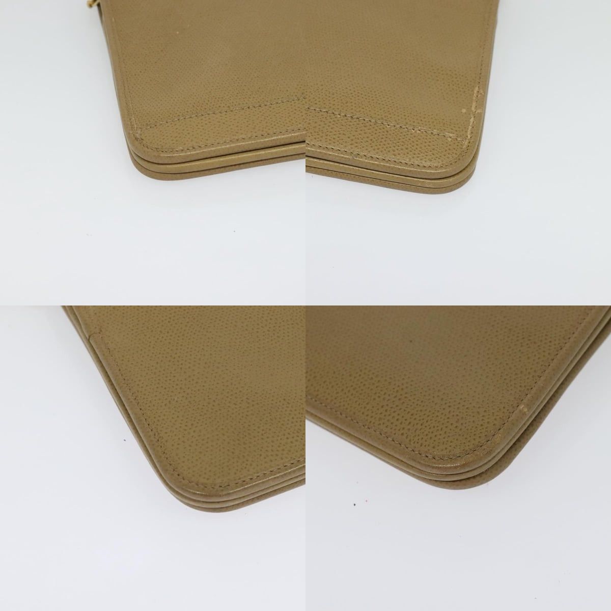 Dior DIOR Chain Shoulder Bag Leather Beige Gold Size ONE SIZE - 10 Thumbnail