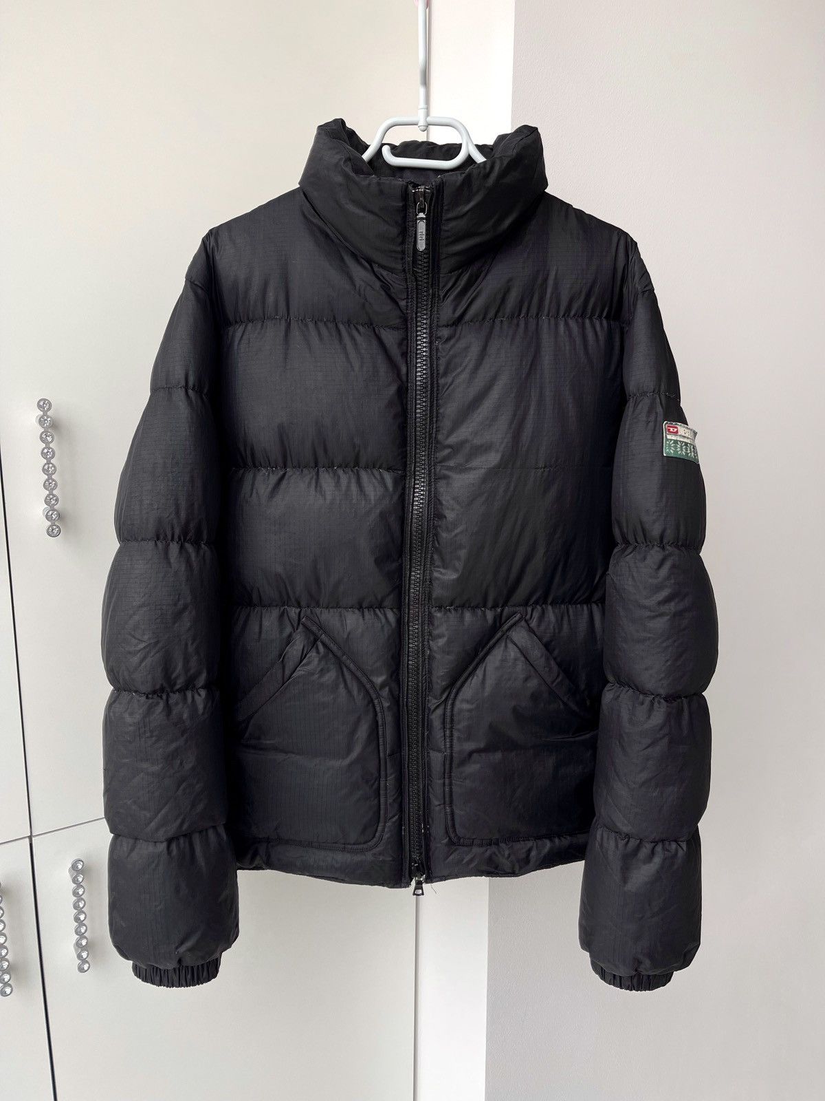 Diesel × Vintage Vintage 90’s Diesel Y2k Puffer Jacket Size US M / EU 48-50 / 2 - 1 Thumbnail