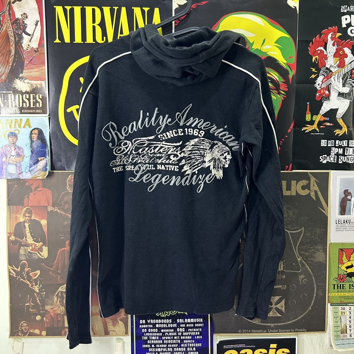 Vintage Vintage Real : Masters Greatful Native Embroidery Hoodie Size US M / EU 48-50 / 2 - 1 Thumbnail