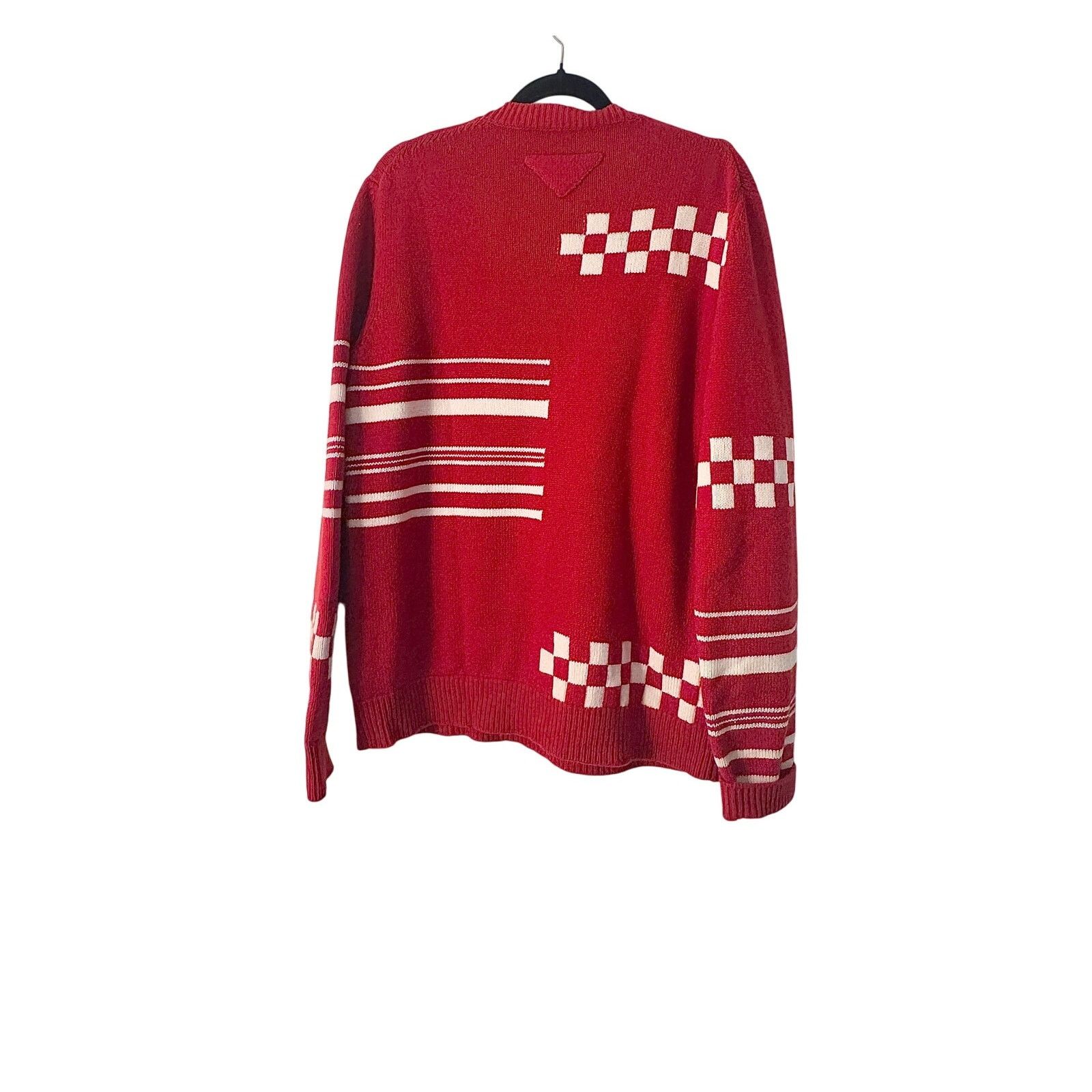 Prada Prada Pullover Pure Cashmere Knitted Intarsia Sweater Size US L / EU 52-54 / 3 - 2 Thumbnail