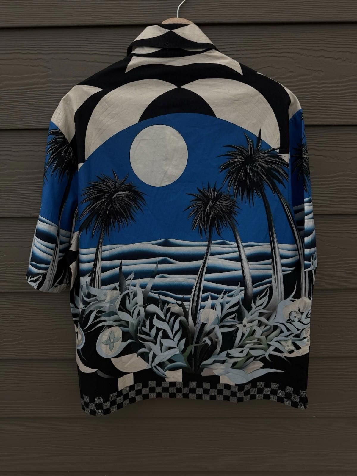 Louis Vuitton Louis Vuitton Button Up Palm Tree Blue Tee 2024 (XL) Size US XL / EU 56 / 4 - 2 Thumbnail