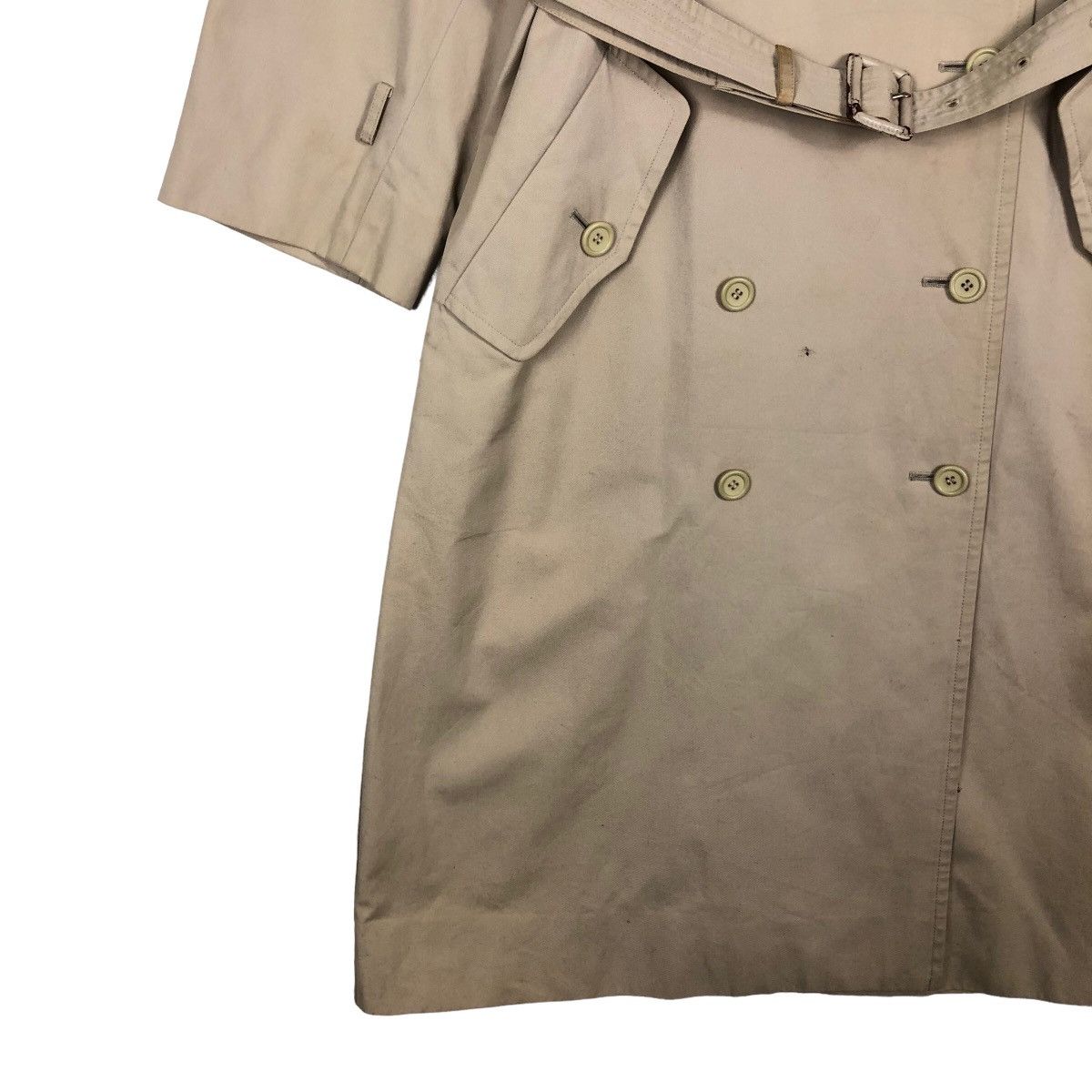 Yves Saint Laurent 🔥Rich Brown - Long Fly Coats Double Breast Bondage Design Size US M / EU 48-50 / 2 - 4 Thumbnail