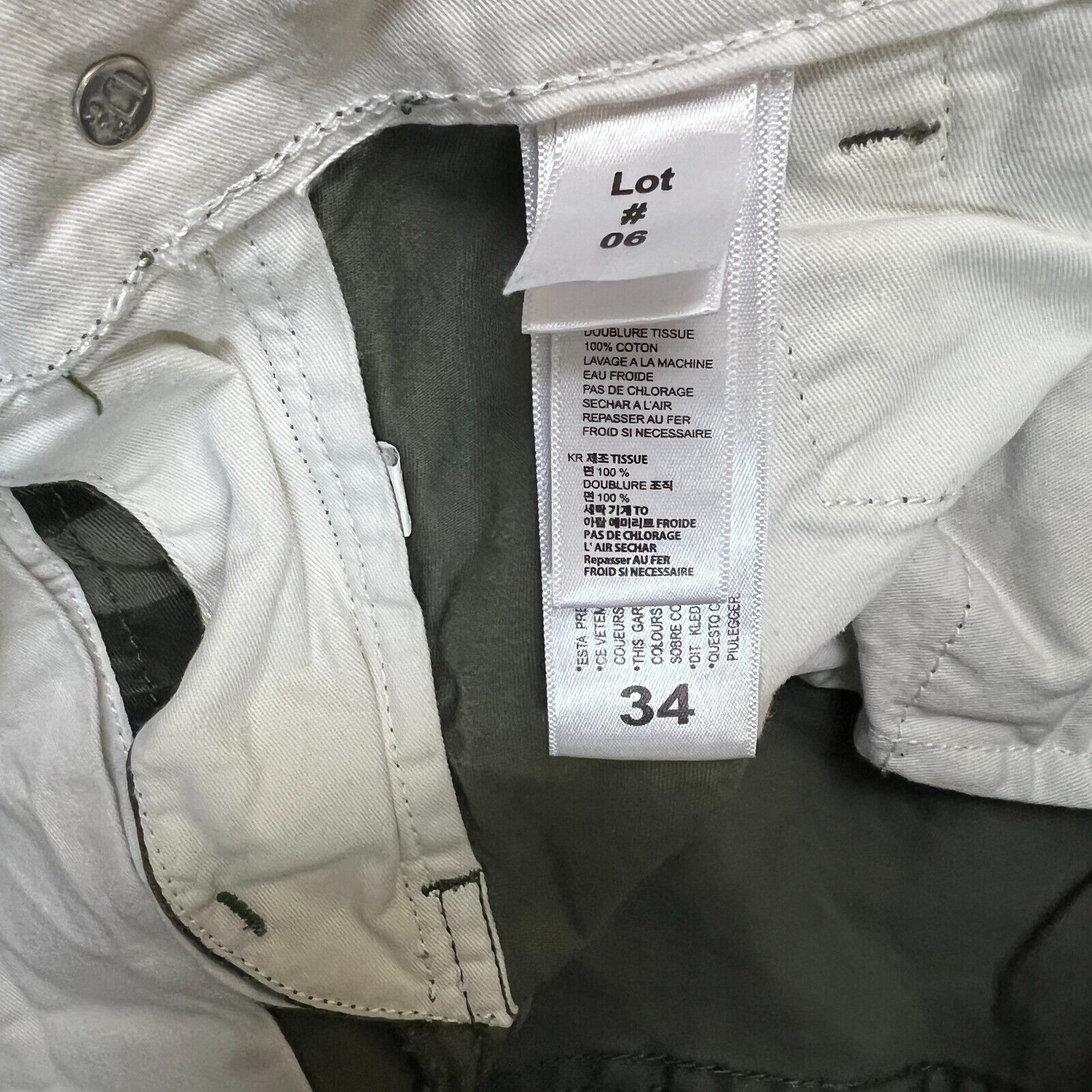 G-Star G Star Raw Pants 34x29 3301 Camo Slim Taper Cargo Utility Size US 34 / EU 50 - 9 Thumbnail