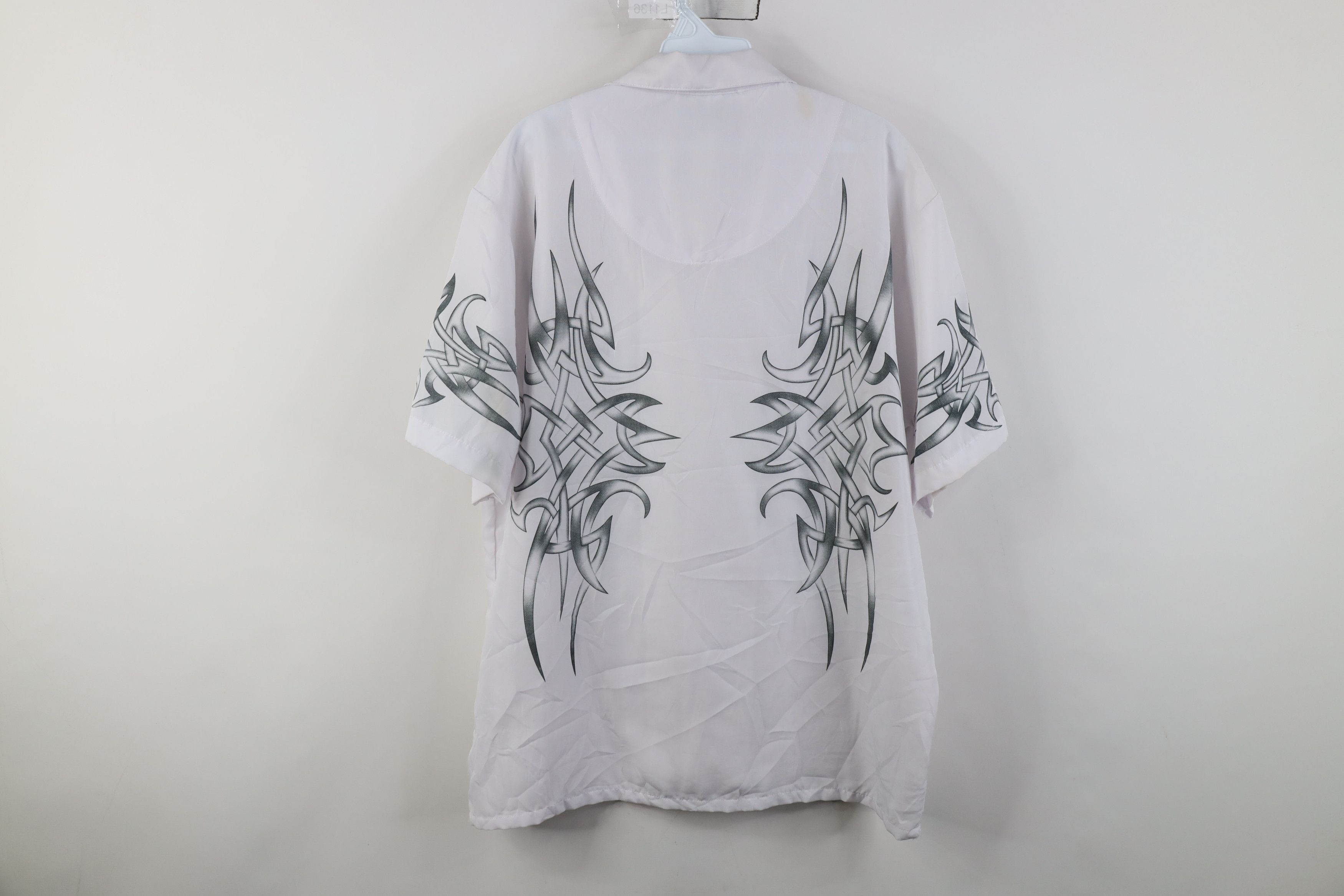 Vintage Vintage 90s Y2K Streetwear Looped Collar Casino Button Shirt Size US M / EU 48-50 / 2 - 13 Thumbnail