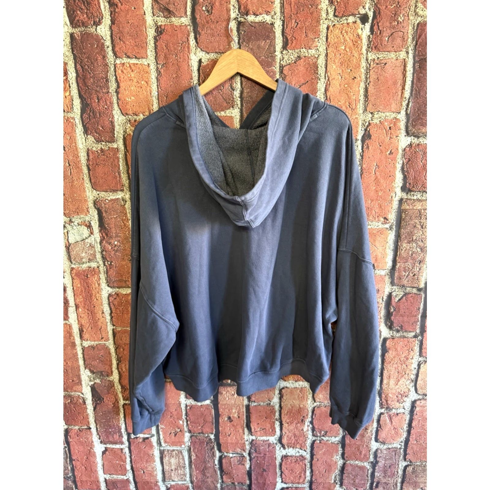 Gap VINTAGE Gap Mens Blue Pullover Hooded Oversized Sweatshirt Size 2XL Size US XXL / EU 58 / 5 - 2 Thumbnail