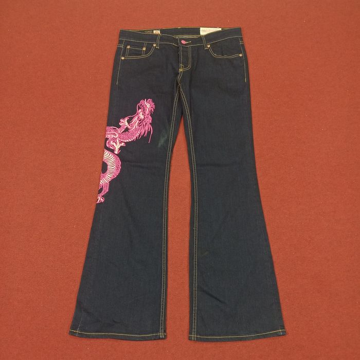 Evisu Evisu Japanese Brand Streetwear Dragon Design Women Jeans Grailed