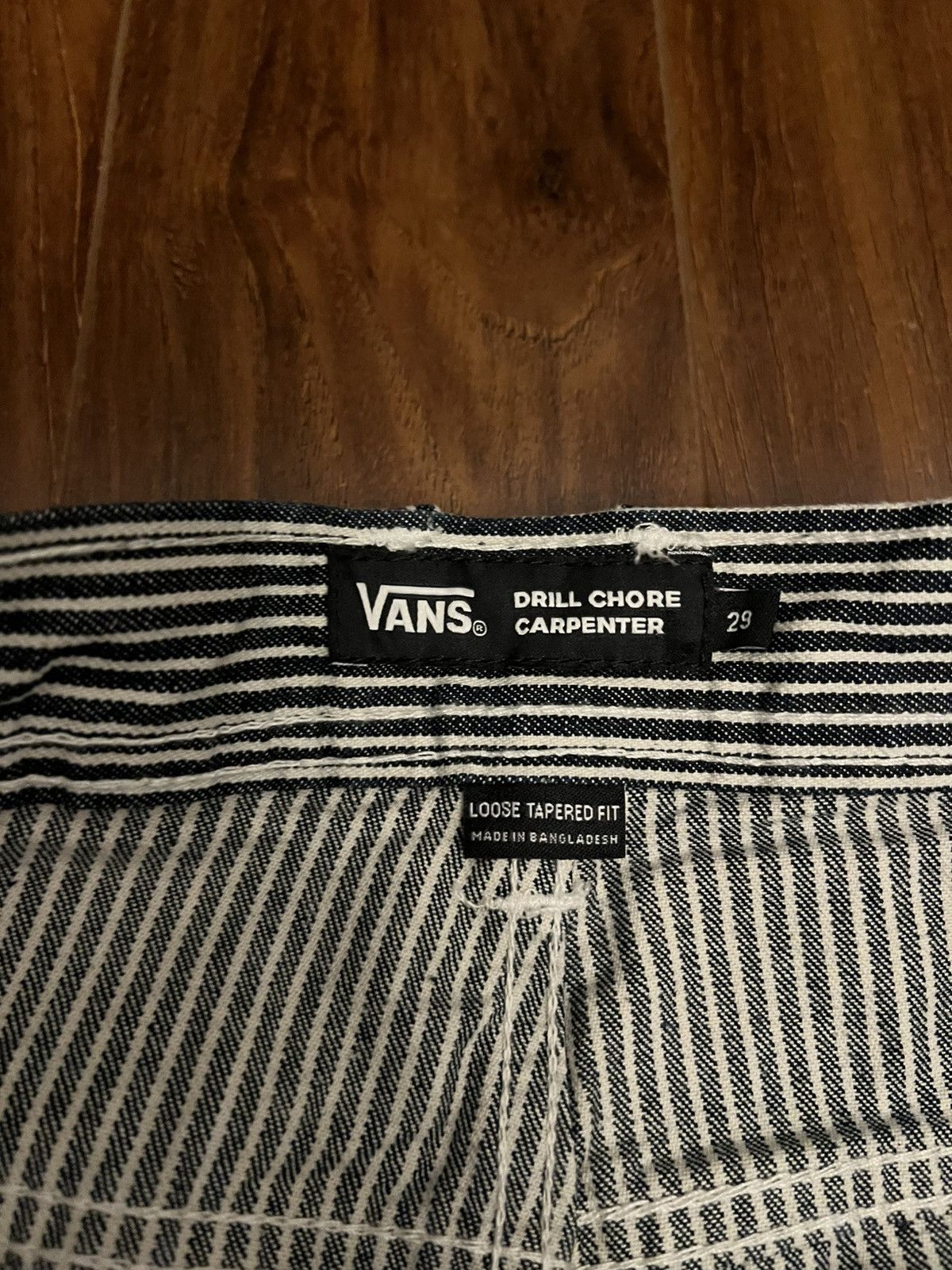 Vans BNWT Vans Hickory Stripe Drill Chore Carpenter Pants Size US 29 - 5 Thumbnail