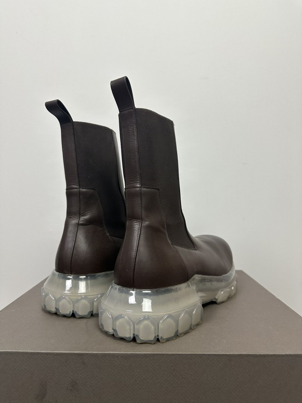 Rick Owens FW23 ‘LUXOR’ Brown Bozo Tractor Boots Size US 13 / EU 46 - 4 Thumbnail