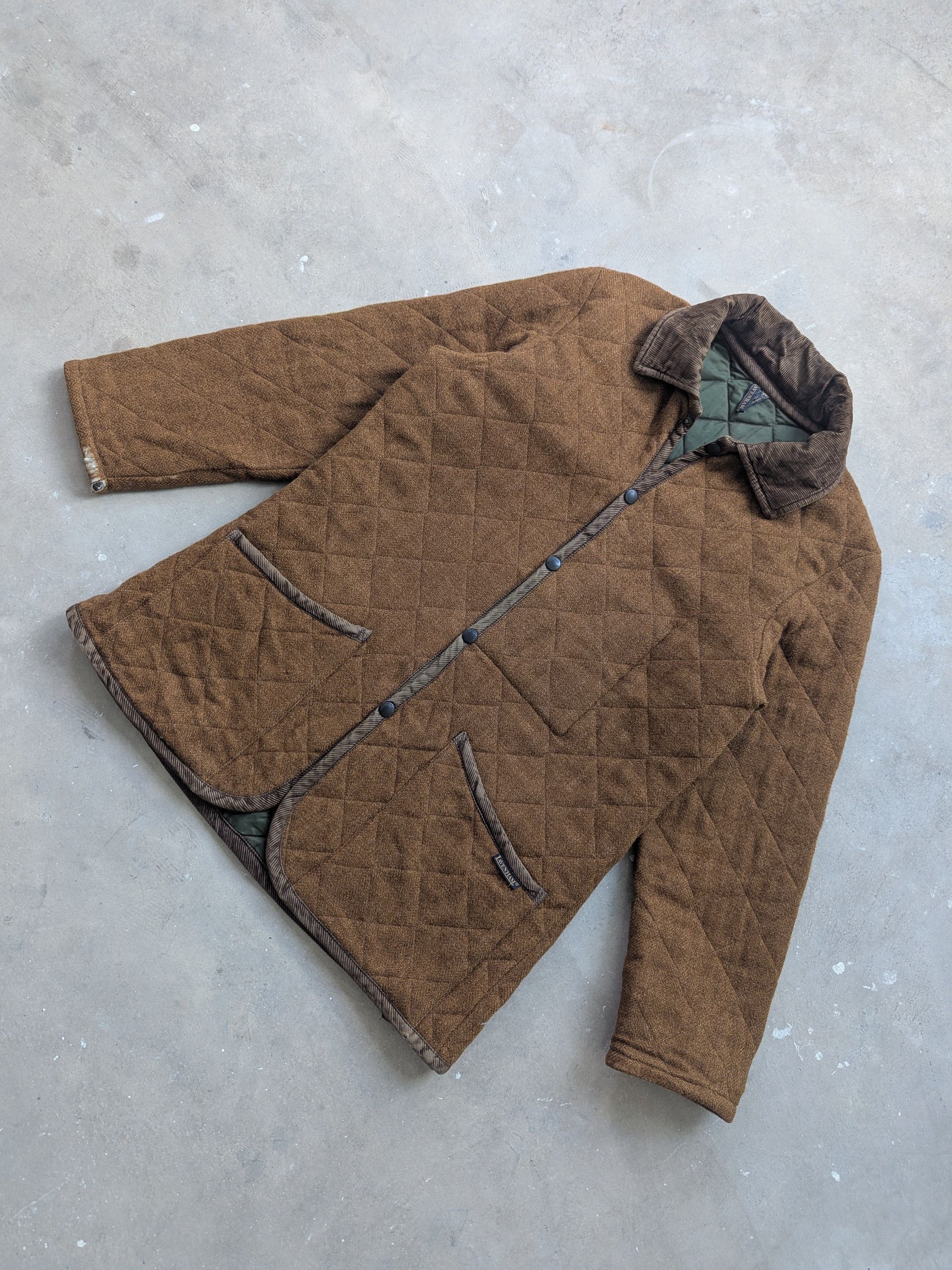 Lavenham Vintage Lavenham Long Melford Wool Quilted Jacket Brown Size M / US 6-8 / IT 42-44 - 2 Thumbnail