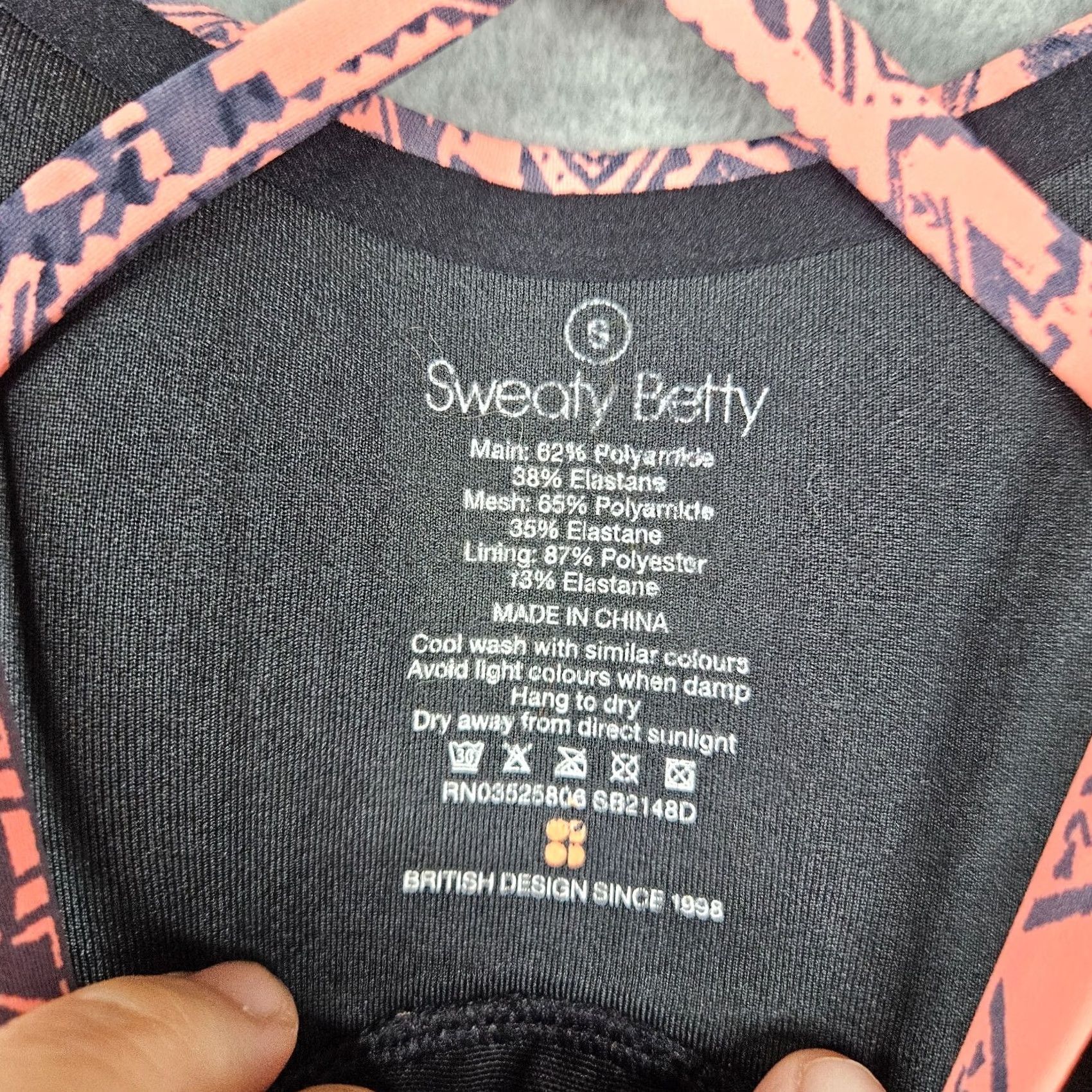 Sweaty Betty Sweaty Betty Multicolor Printed Pattern Women's Activewear Top Sleeveless Size S Color Multicolor Activewear Top Mens? Womens Size S / US 4 / IT 40 - 3 Thumbnail