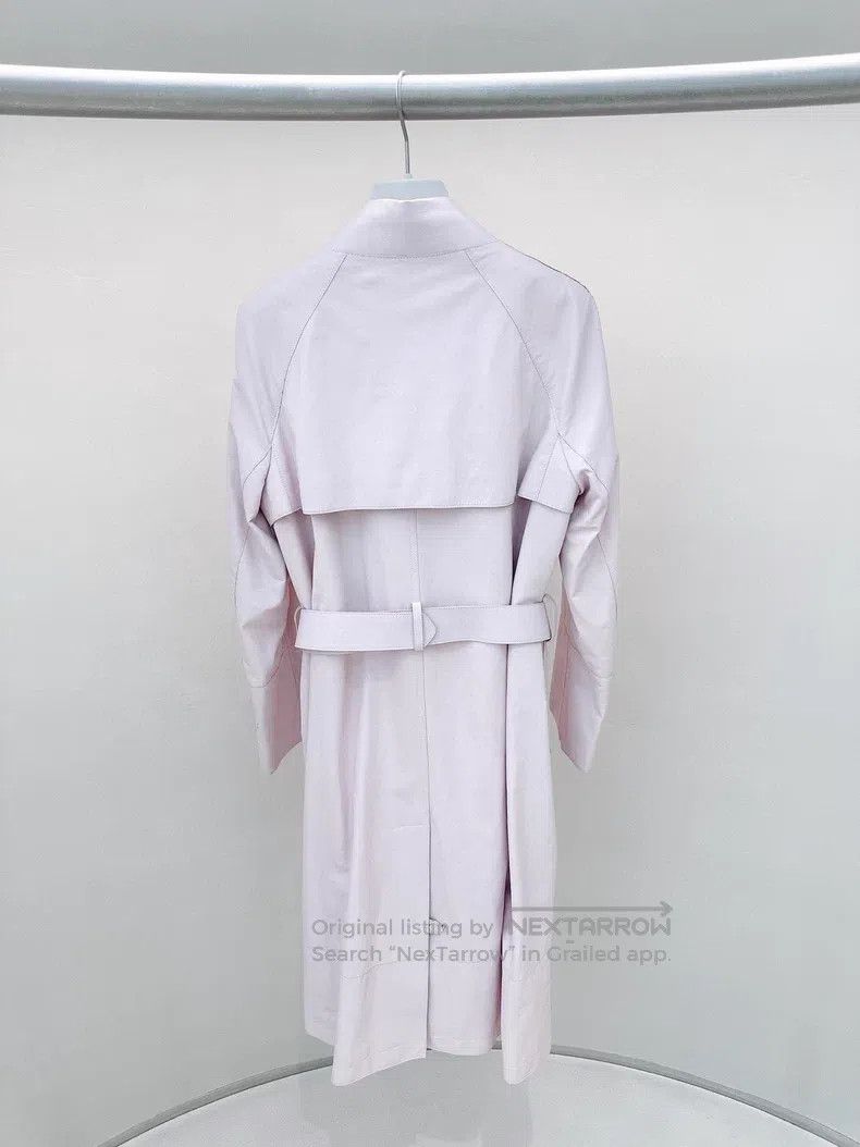 Hermes Hermes Lavender purple full-length leather coat Size XS / US 0-2 / IT 36-38 - 2 Thumbnail