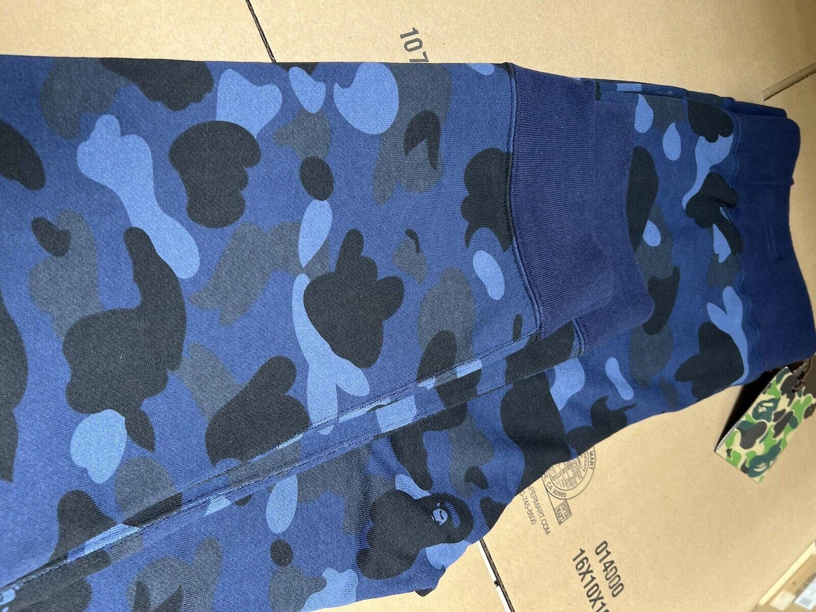 Bape A Bathing Ape Blue Navy Camo SWEAT PANTS L Brand New Bape Size US 34 / EU 50 - 5 Thumbnail
