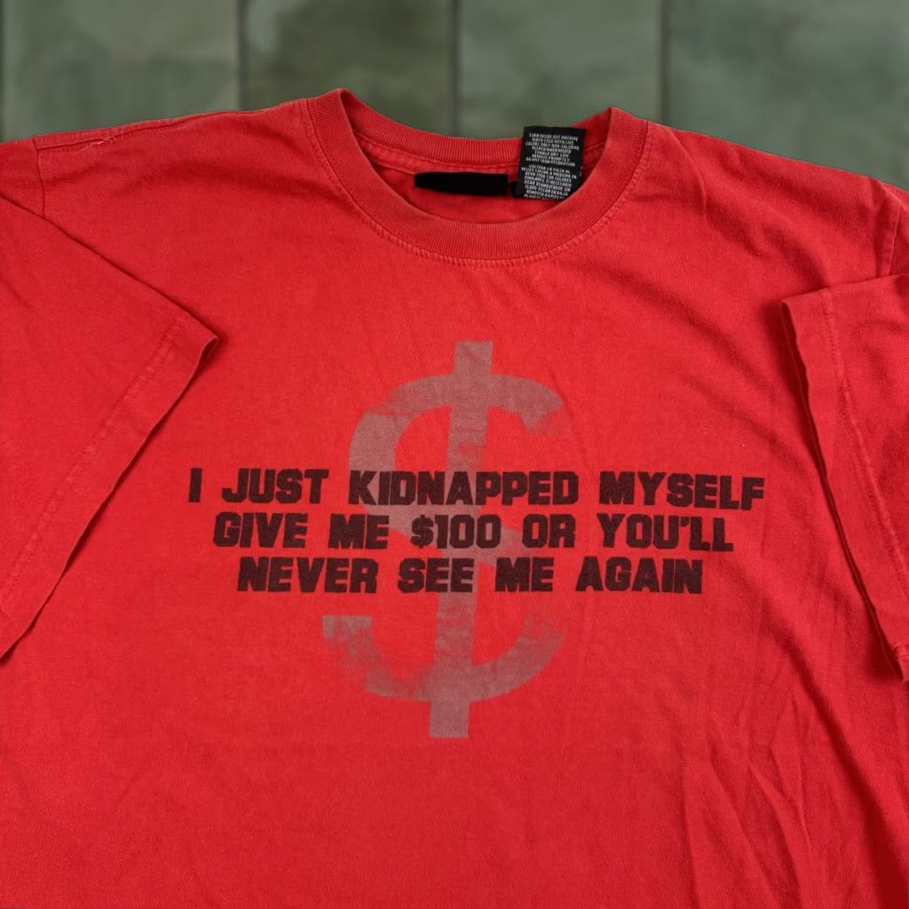 Vintage VINTAGE No Boundaries Shirt Adult Large Red Funny Punk Y2K Mens Size US L / EU 52-54 / 3 - 1 Thumbnail