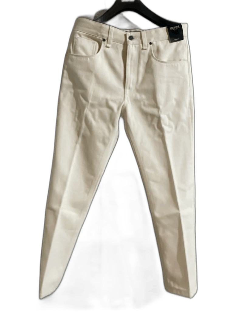 Fendi Fendi White Jean Pants New Size 31 Size US 31 - 1 Thumbnail