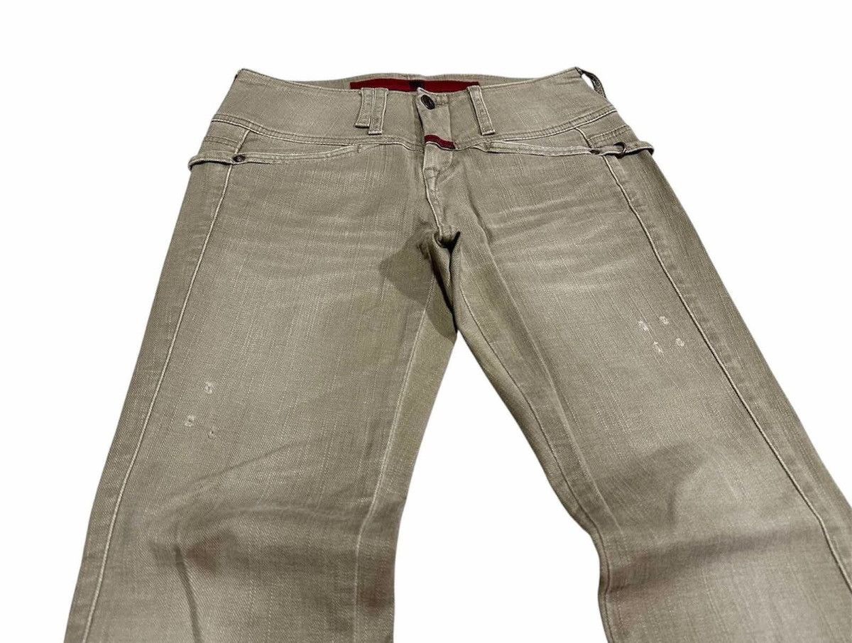 Marithe + Francois Girbaud 🔥Sick Y2K Marithe Francois Girbaud Flared Denim Loop Rivet Size US 29 - 2 Thumbnail