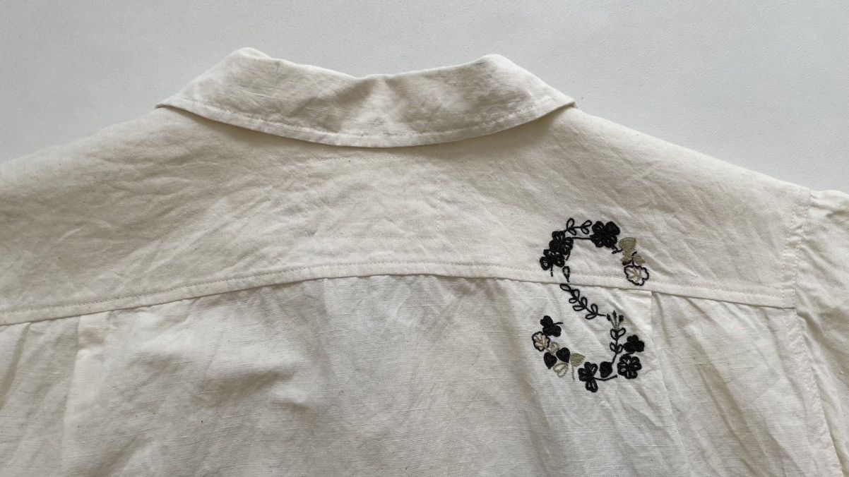 Story Mfg. S/S 25 ‘Clover Embroidery’ Greatful Shirt Size US M / EU 48-50 / 2 - 14 Thumbnail