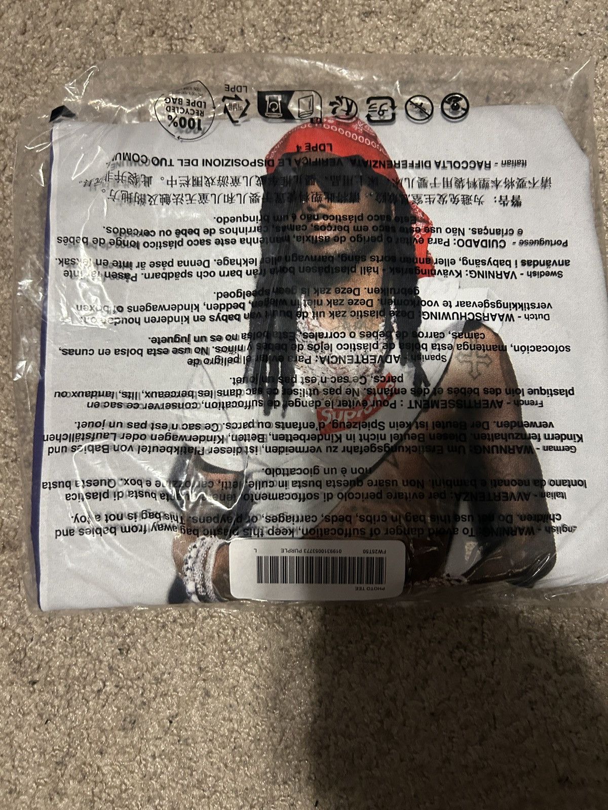 Supreme Supreme Playboi Carti Photo Tee Size US L / EU 52-54 / 3 - 3 Thumbnail
