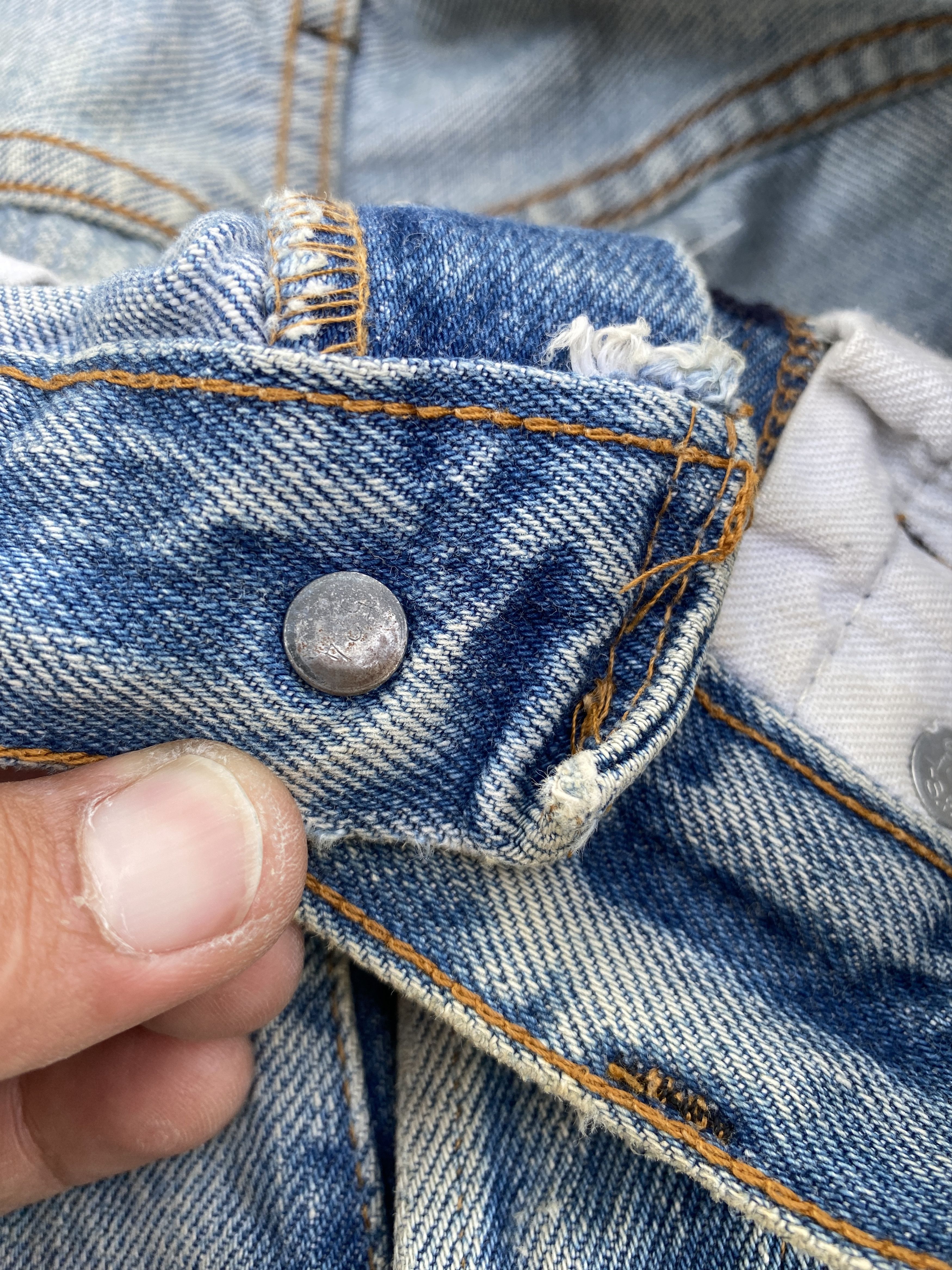 Levi's × Vintage Vintage 80s Levis 501 Redline #524 Selvedge Jeans Size US 29 - 12 Thumbnail
