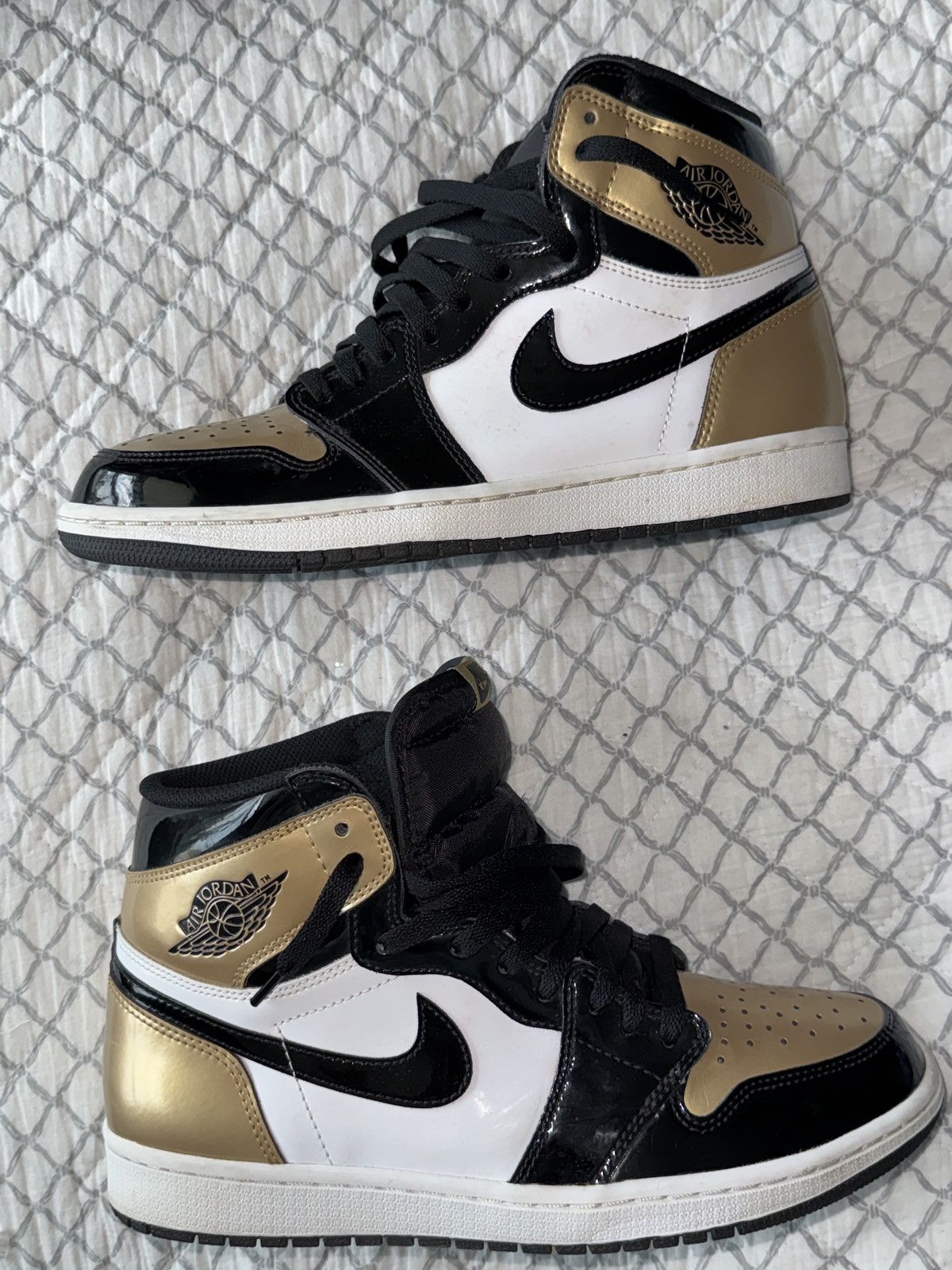 Jordan Brand Air Jordan 1 Retro High NRG ‘ Patent Gold Toe ’ Size US 10 / EU 43 - 1 Thumbnail