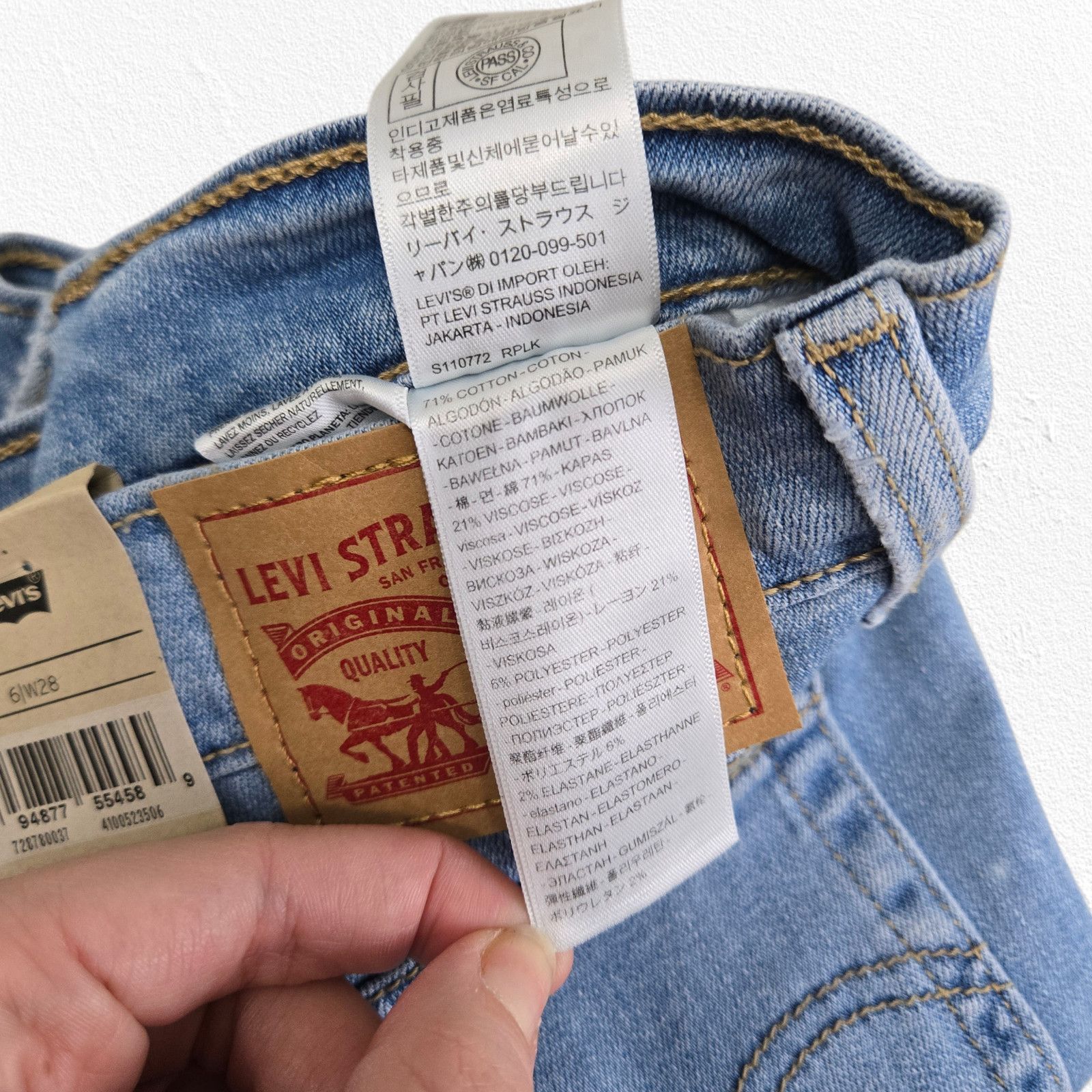 Levi's Levis High Rise Cut Off Denim Shorts Size 28 Size 28" / US 6 / IT 42 - 8 Thumbnail