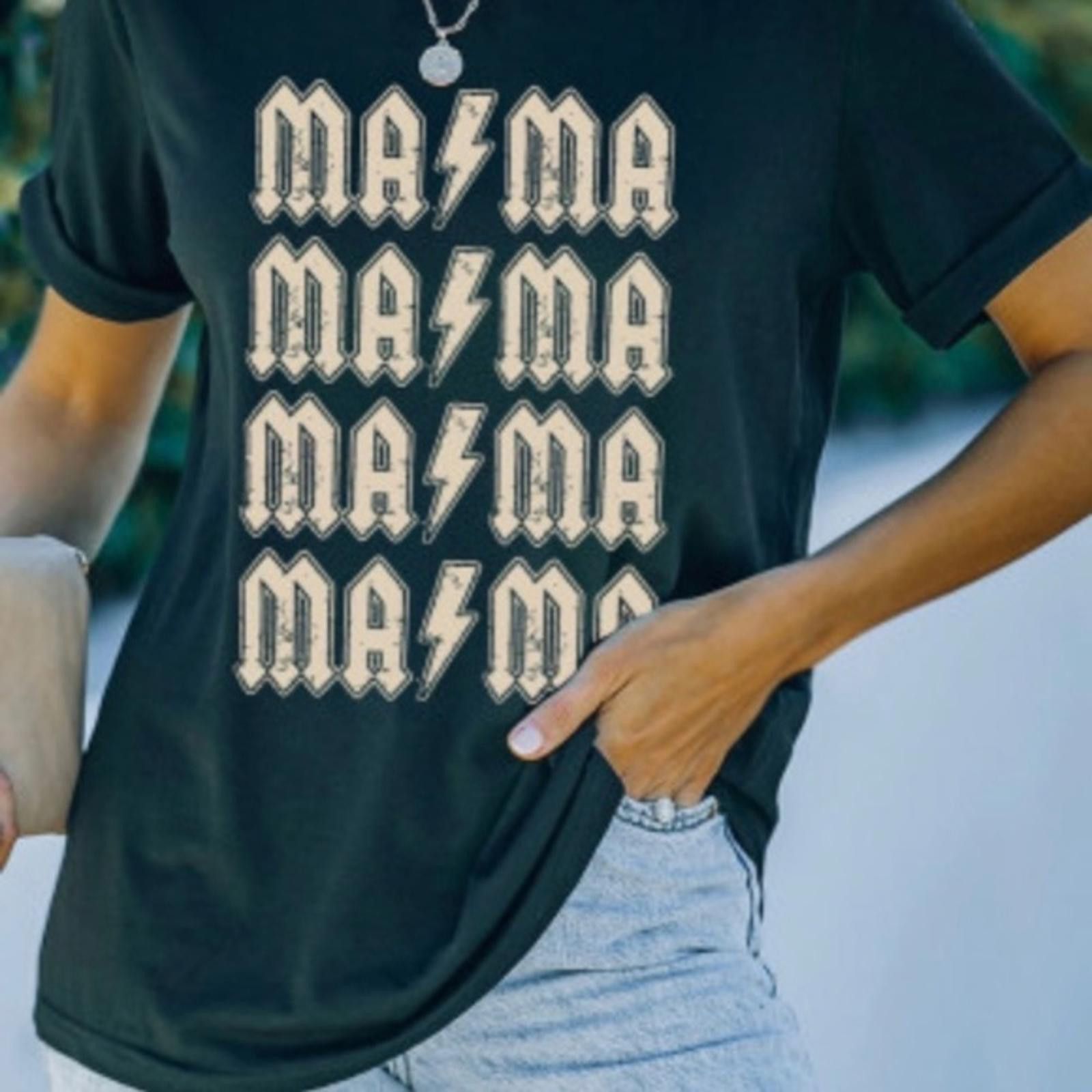 Designer MAMA Short Sleeve T-Shirt NWT Size M / US 6-8 / IT 42-44 - 4 Thumbnail