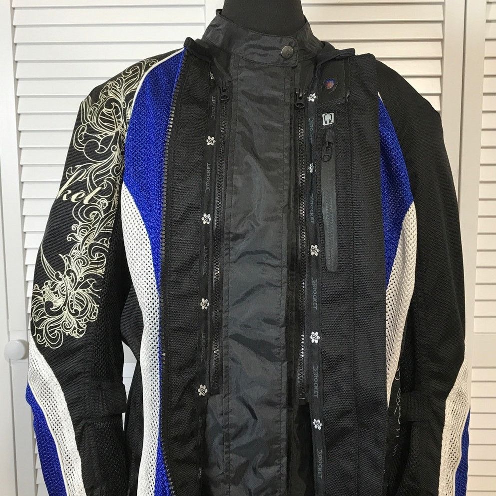 Joe Rocket Joe Rocket Blue Cleo Elite Tribal Motorcycle Liner Jacket XL Size XL / US 12-14 / IT 48-50 - 14 Thumbnail