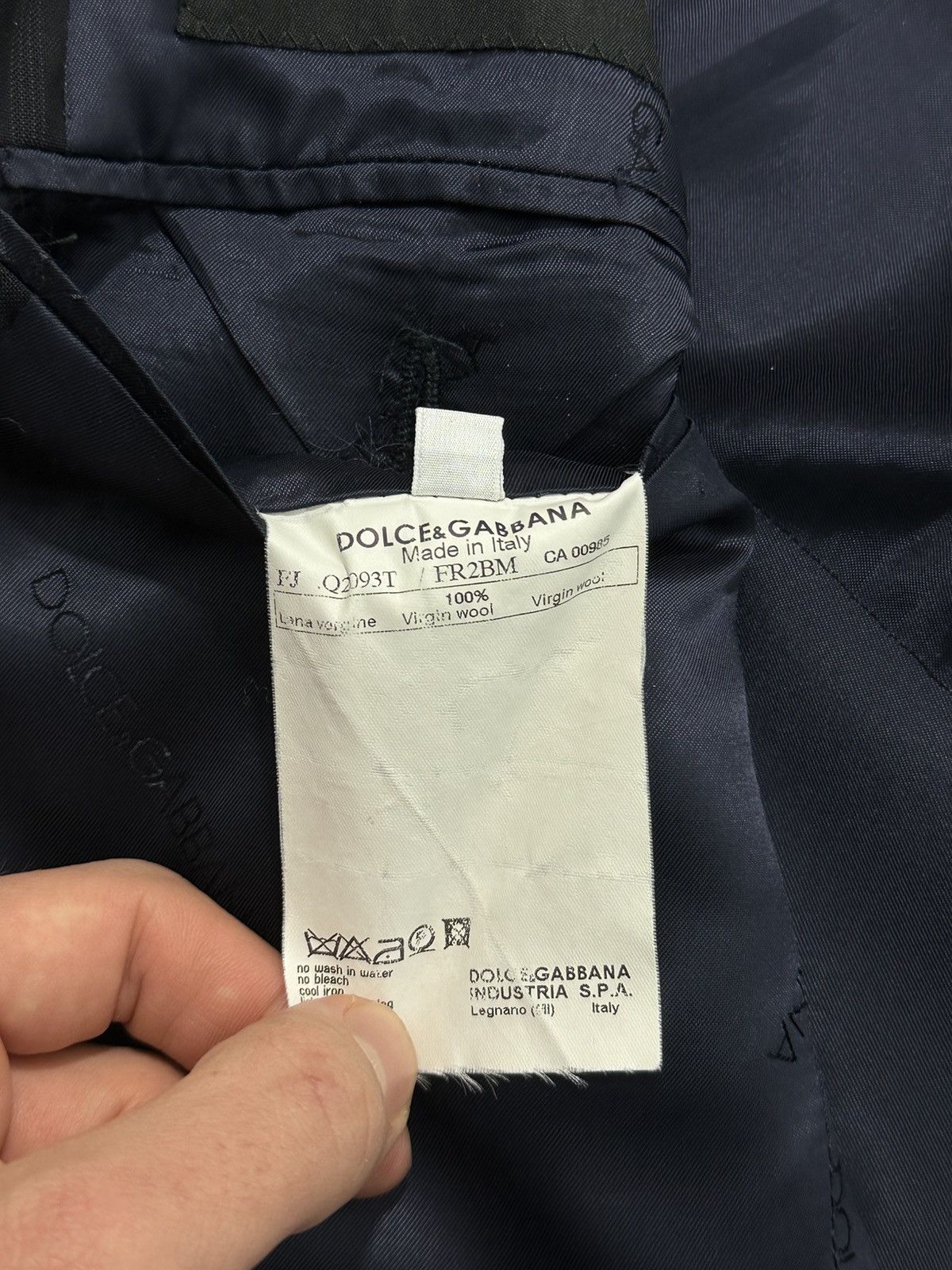 Dolce & Gabbana Dolce & Gabbana - Black Strip Blazer Size 52S - 5 Thumbnail
