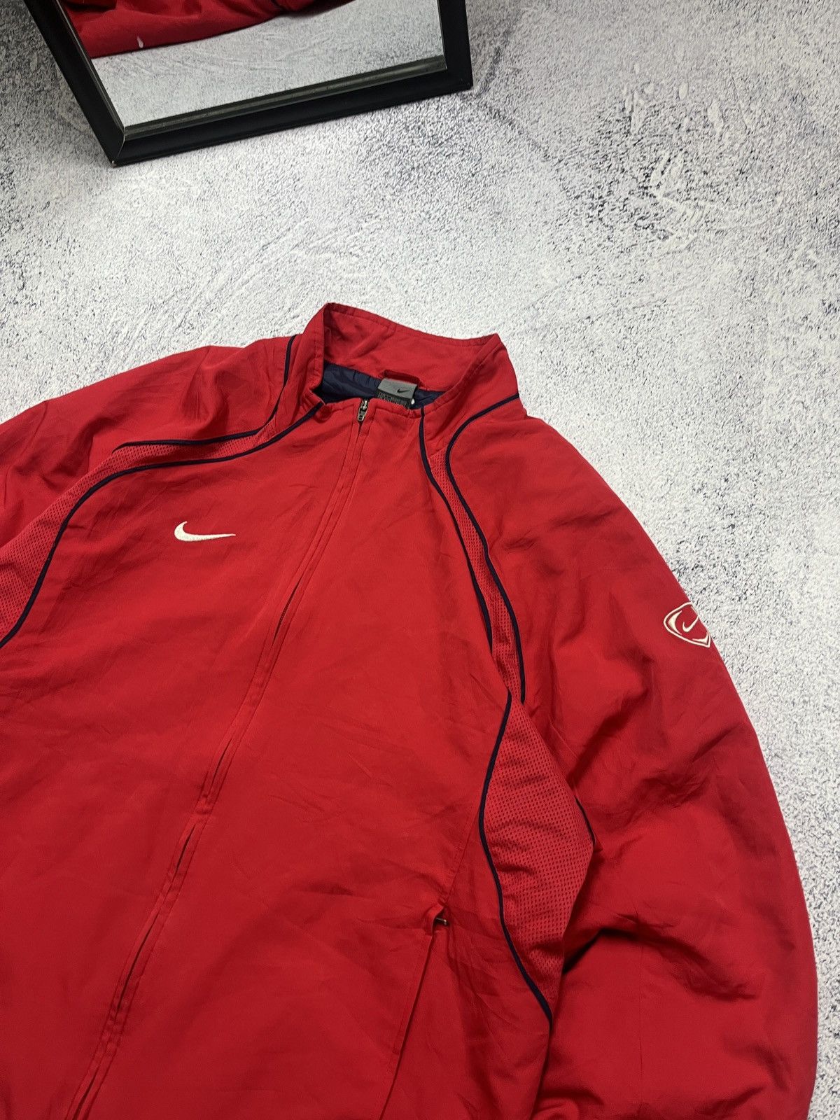 Nike Vintage 90s Nike KNVB Netherlands Football Track Jacket Rare Size US L / EU 52-54 / 3 - 6 Thumbnail