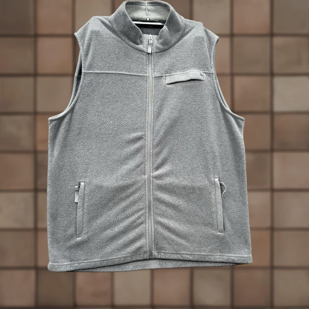 Vintage Free Fly Vest Men 3XL Gray Bamboo Outdoors Hiking Exploring Fishing Casual Fleece Vest Regular Big & Tall Zip Full Zip Lightweight Solid Outdoor Men Size US XXL / EU 58 / 5 - 1 Thumbnail