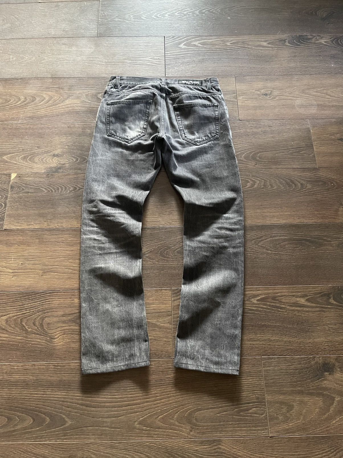 Balmain Balmain SS11 Eagle Coin Grey Selvedge Denim Jeans Size US 30 / EU 46 - 5 Thumbnail