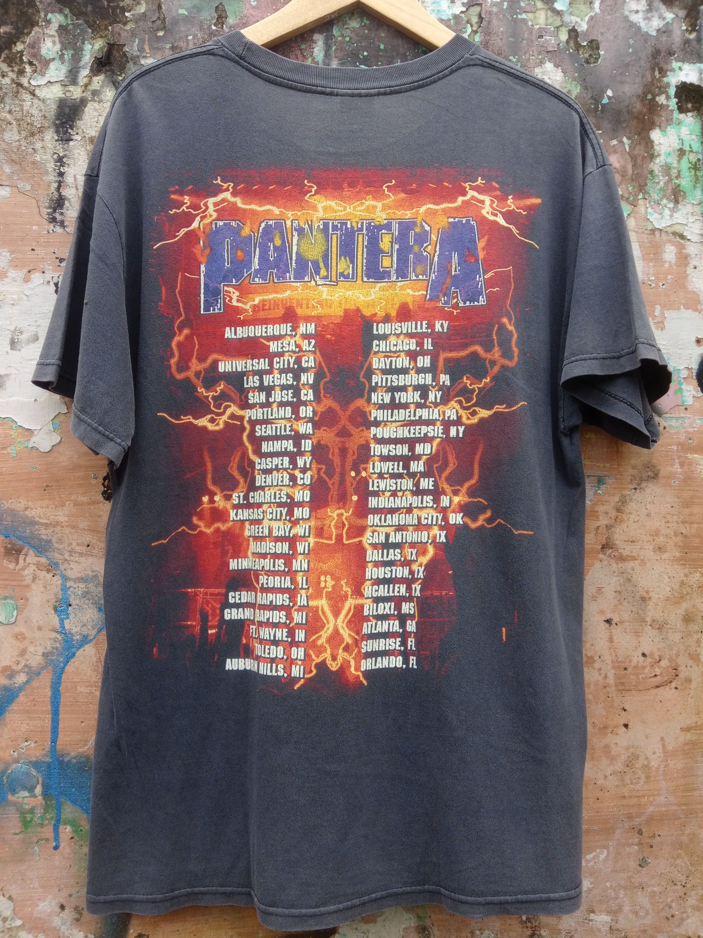 Band Tees Vintage PANTERA tour tee Size US L / EU 52-54 / 3 - 3 Thumbnail
