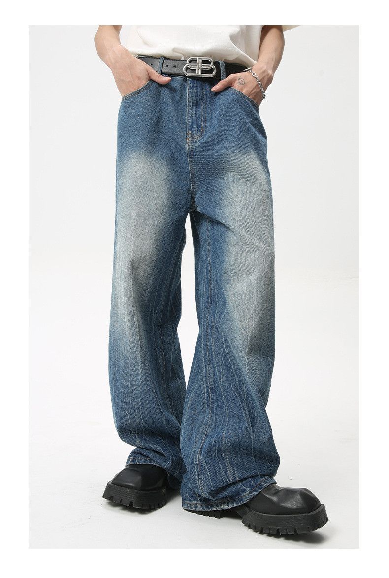 Japanese Brand × Jean Lightning pattern design straight jeans casual Size US 32 / EU 48 - 1 Thumbnail