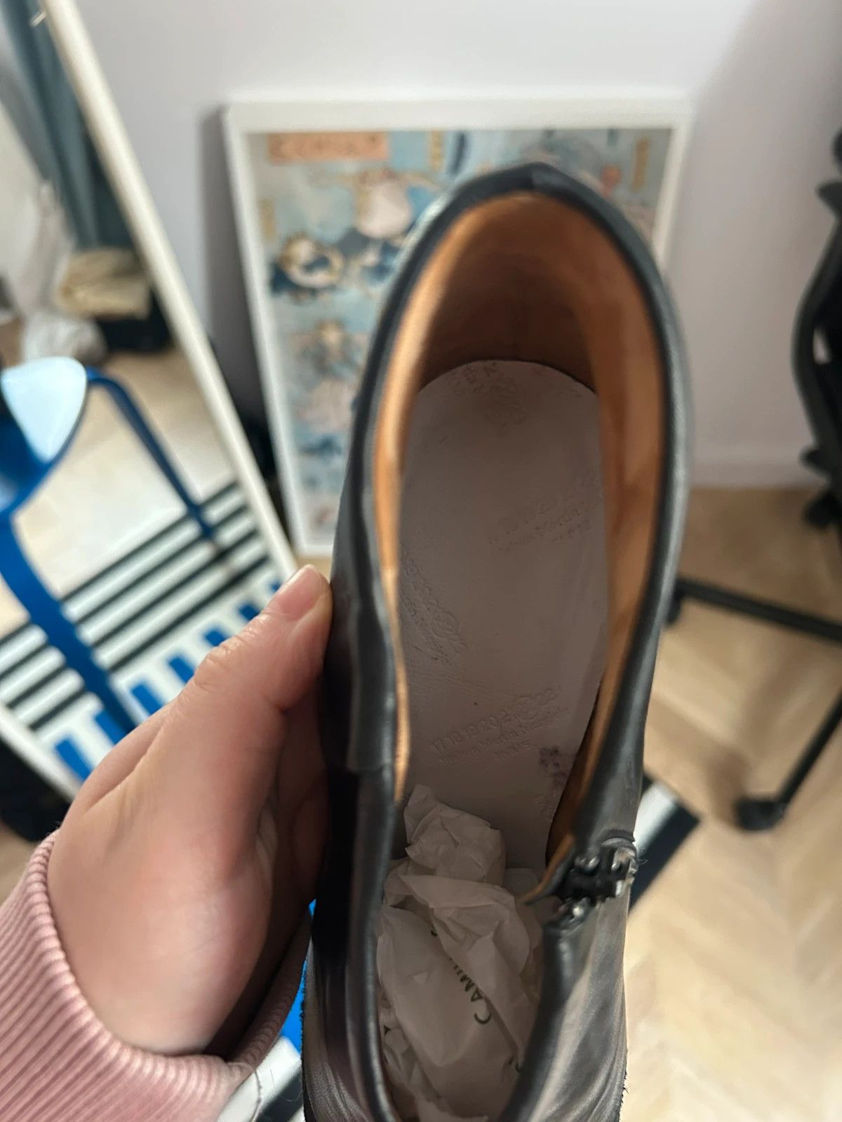 Maison Margiela Maison Margiela Leather Suede Heels Size US 7 / IT 37 - 11 Thumbnail