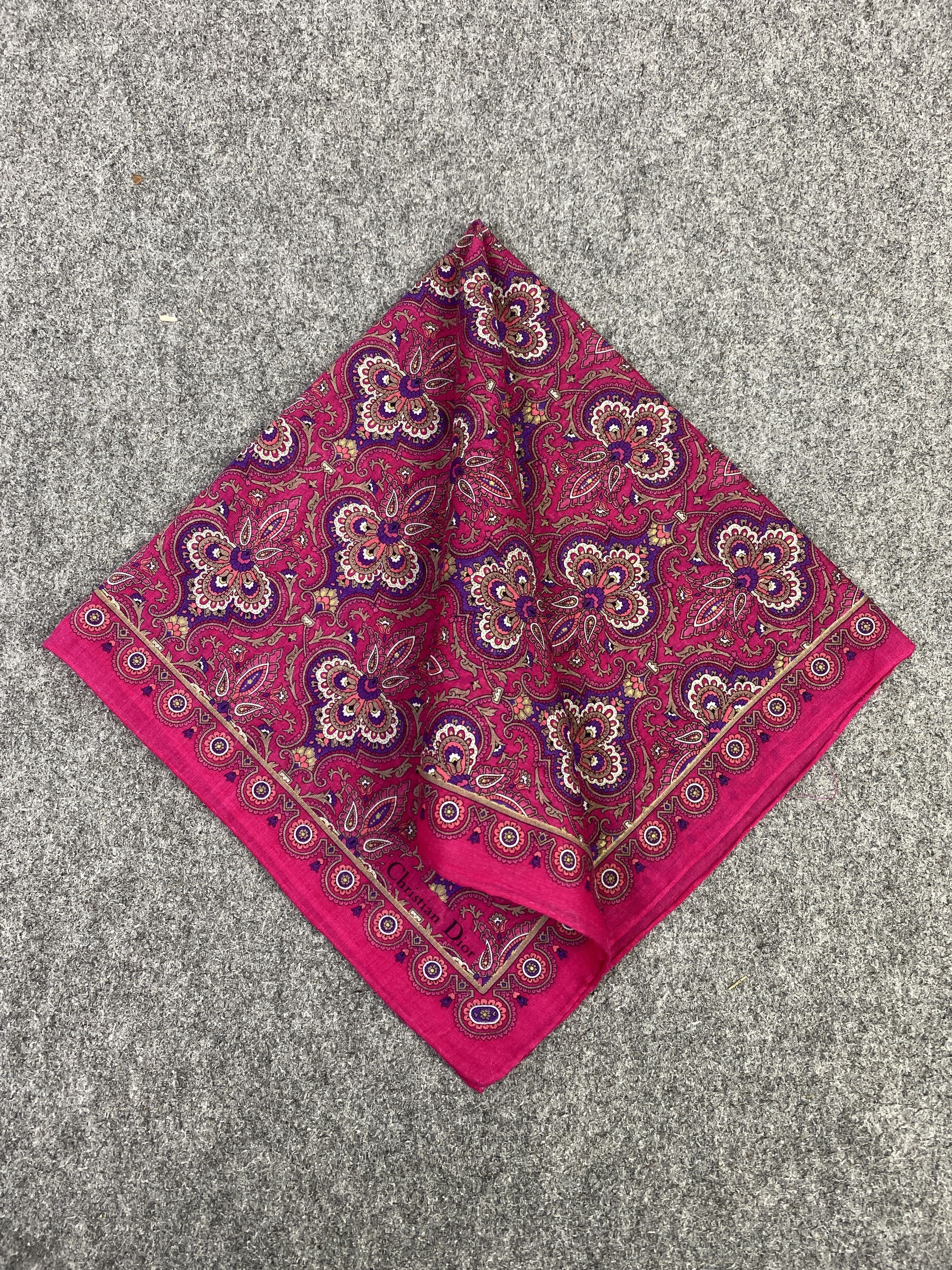 Christian Dior Monsieur Christian Dior Handkerchief / Neckerchief KT0099 Size ONE SIZE - 3 Thumbnail