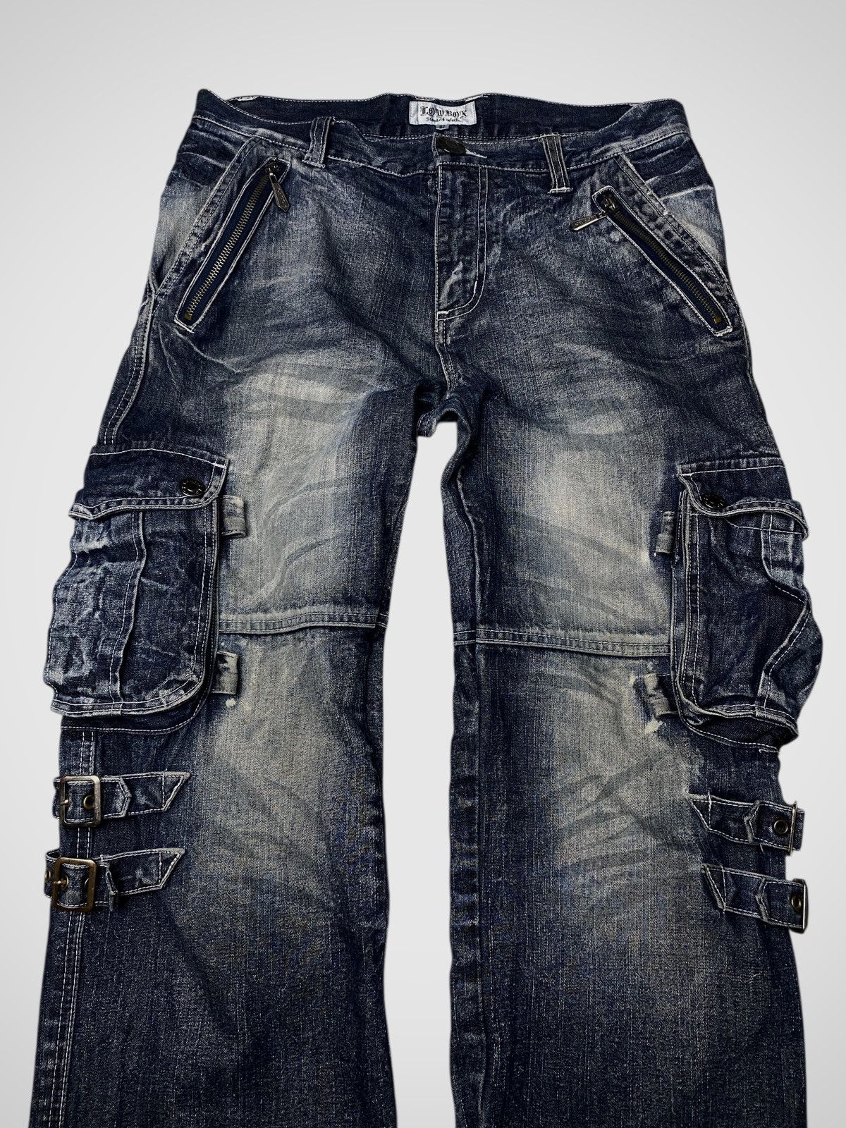 If Six Was Nine Lowbox Seawash 3D Cargo Jeans Size US 30 / EU 46 - 3 Thumbnail