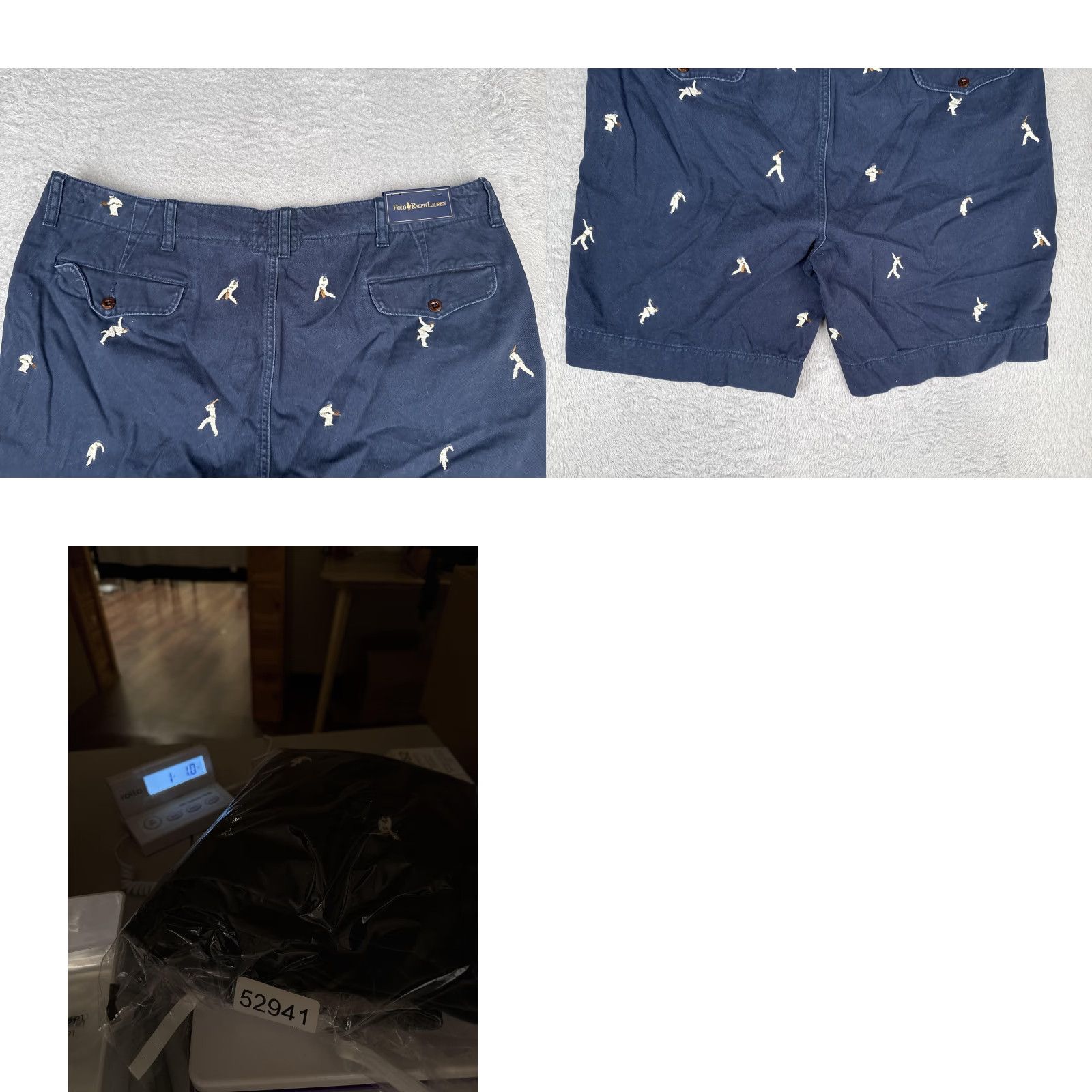 Polo Ralph Lauren Polo Ralph Lauren Shorts Mens 40 Blue Chino Cricket Player Embroidered Casual Size US L / EU 52-54 / 3 - 10 Thumbnail