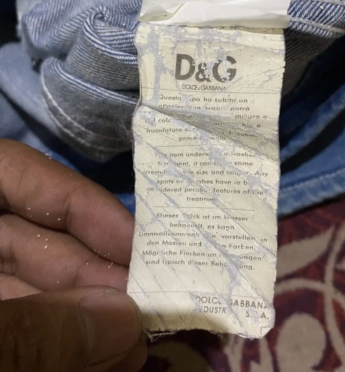 Dolce & Gabbana Vintage Dolce&Gabbana Distressed Denim Jacket Size S / US 4 / IT 40 - 7 Thumbnail